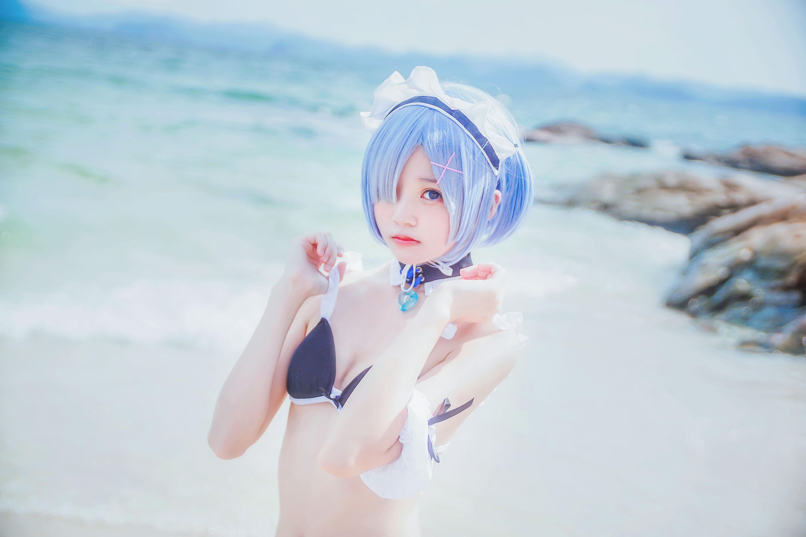 桜桃喵《蕾姆COS》 Cosplay-第6张