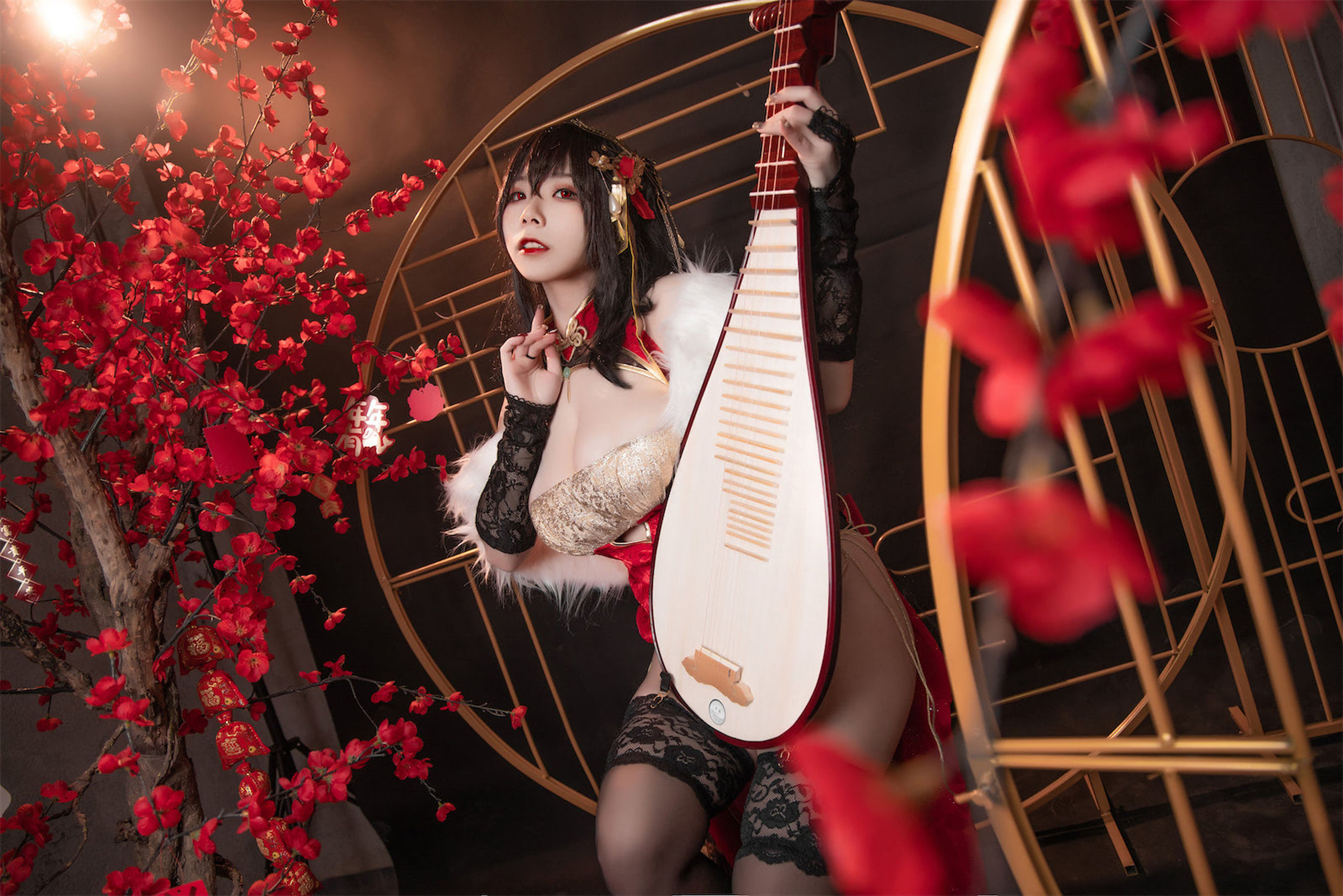 自闭颜球球(无颜小天使wy) – 碧蓝航线 大凤红旗袍 Cosplay-第3张
