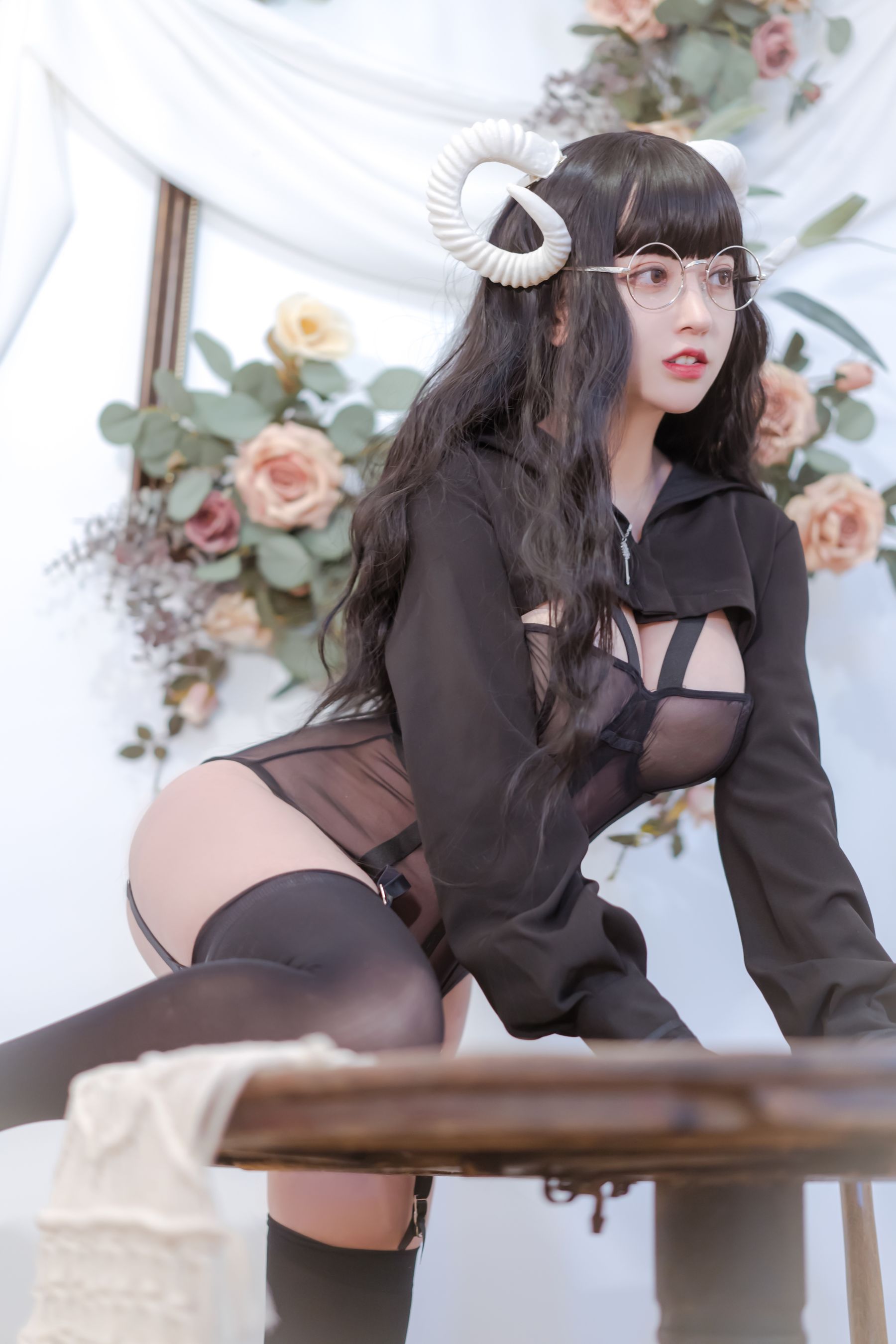 斗鱼米线线sama写真 魔鬼 Cosplay-第6张