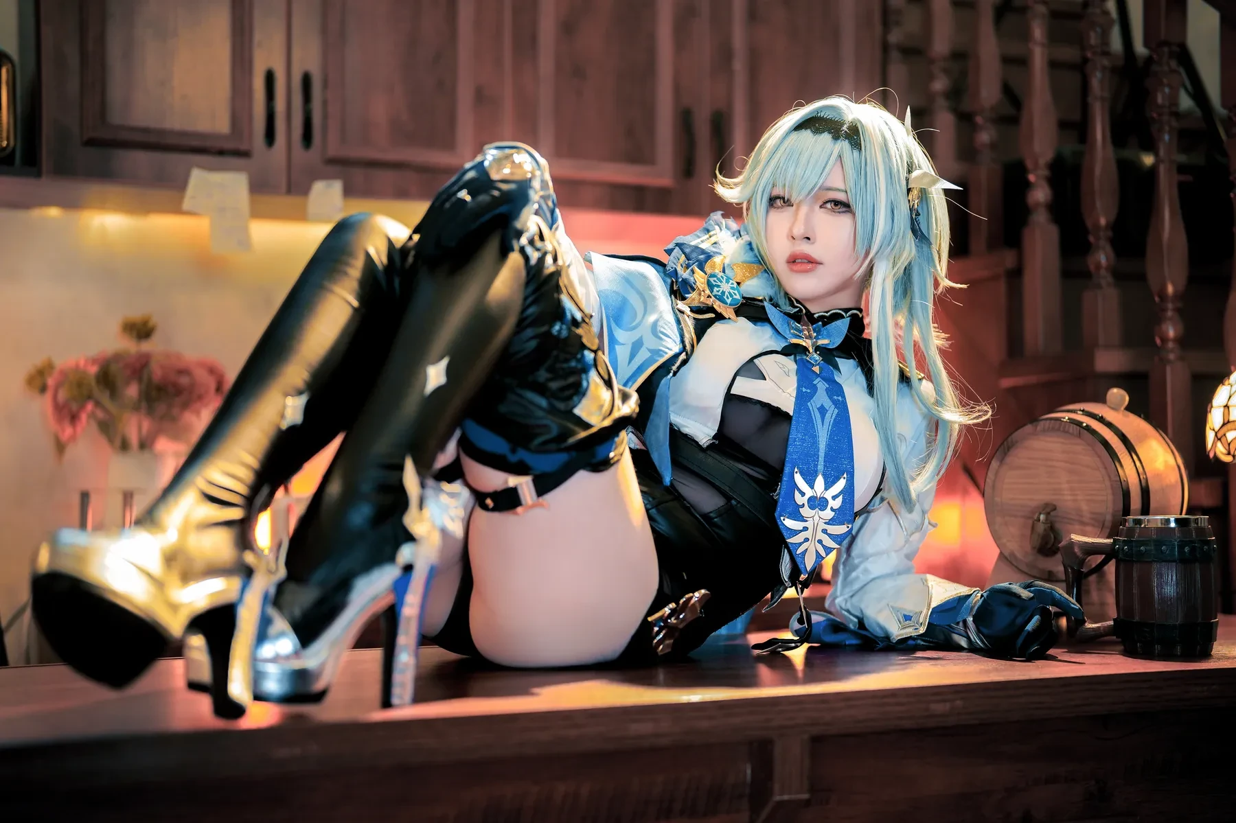 半半子 – 原神优菈 Cosplay-第14张