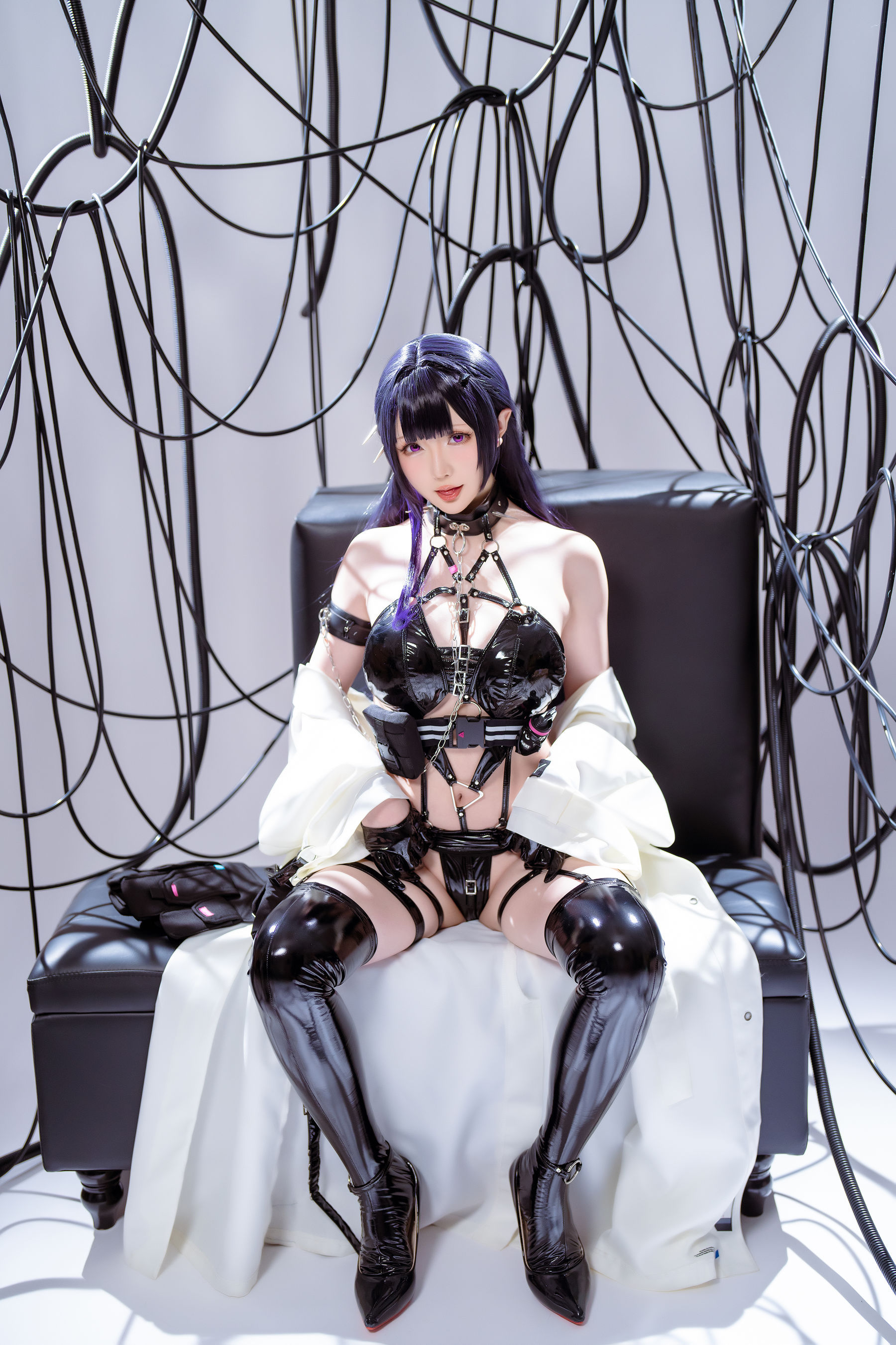 Coser小姐姐星之迟迟 – Nikke-米哈拉 Cosplay-第57张