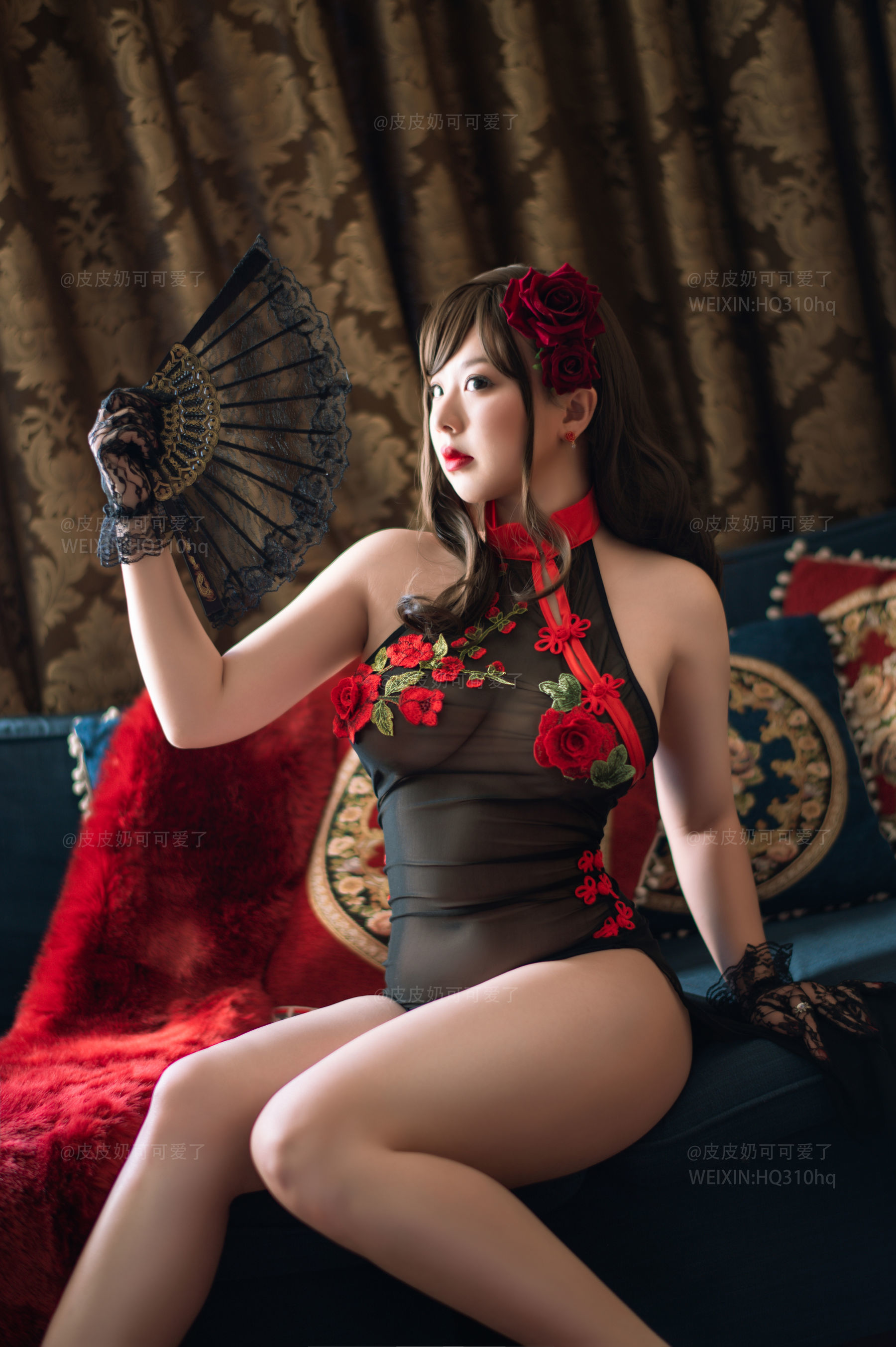 皮皮奶可可爱了啦 玫瑰 Cosplay-第31张