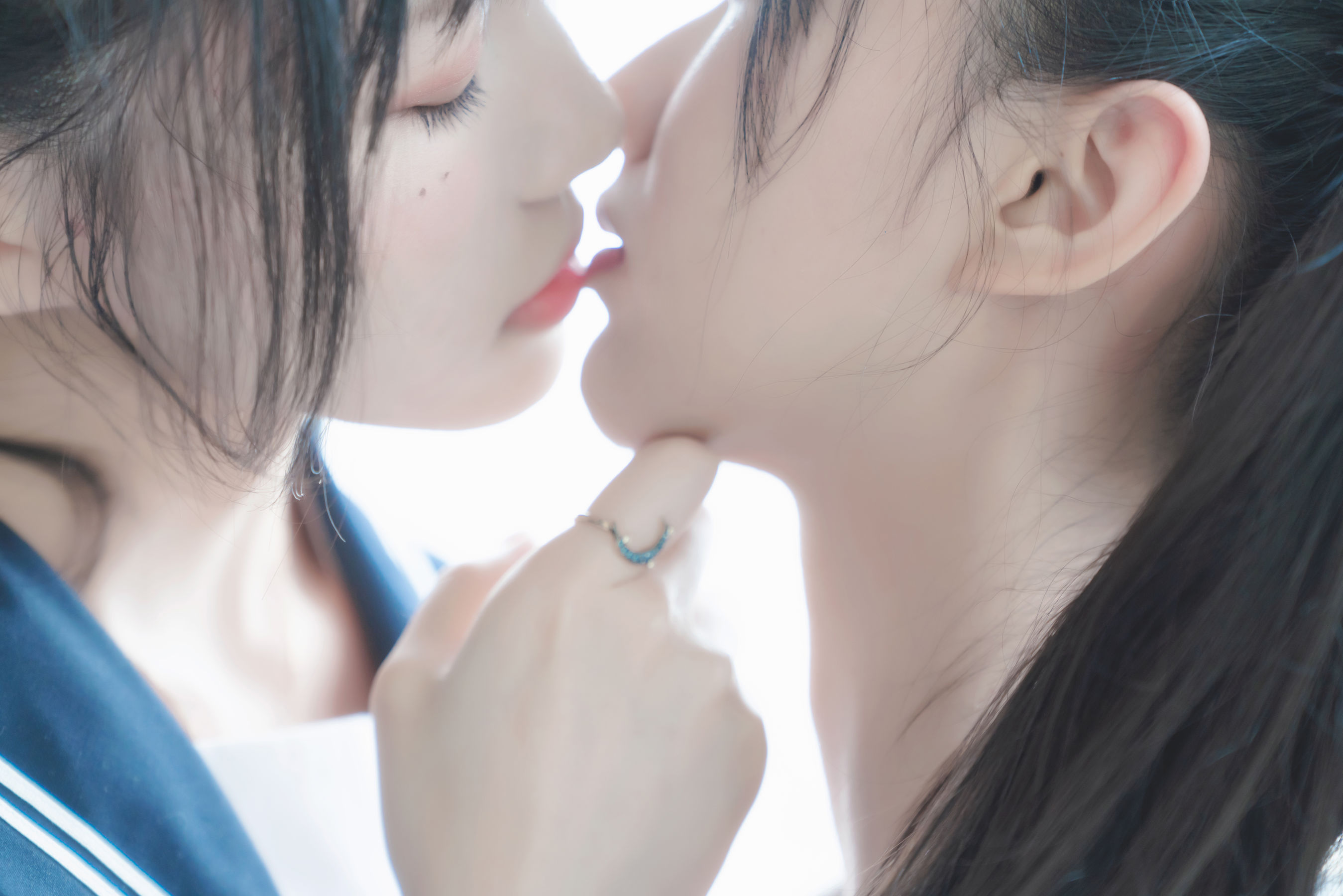 萌系小姐姐木绵绵OwO桜桃喵 她(制服×制服) Cosplay-第16张
