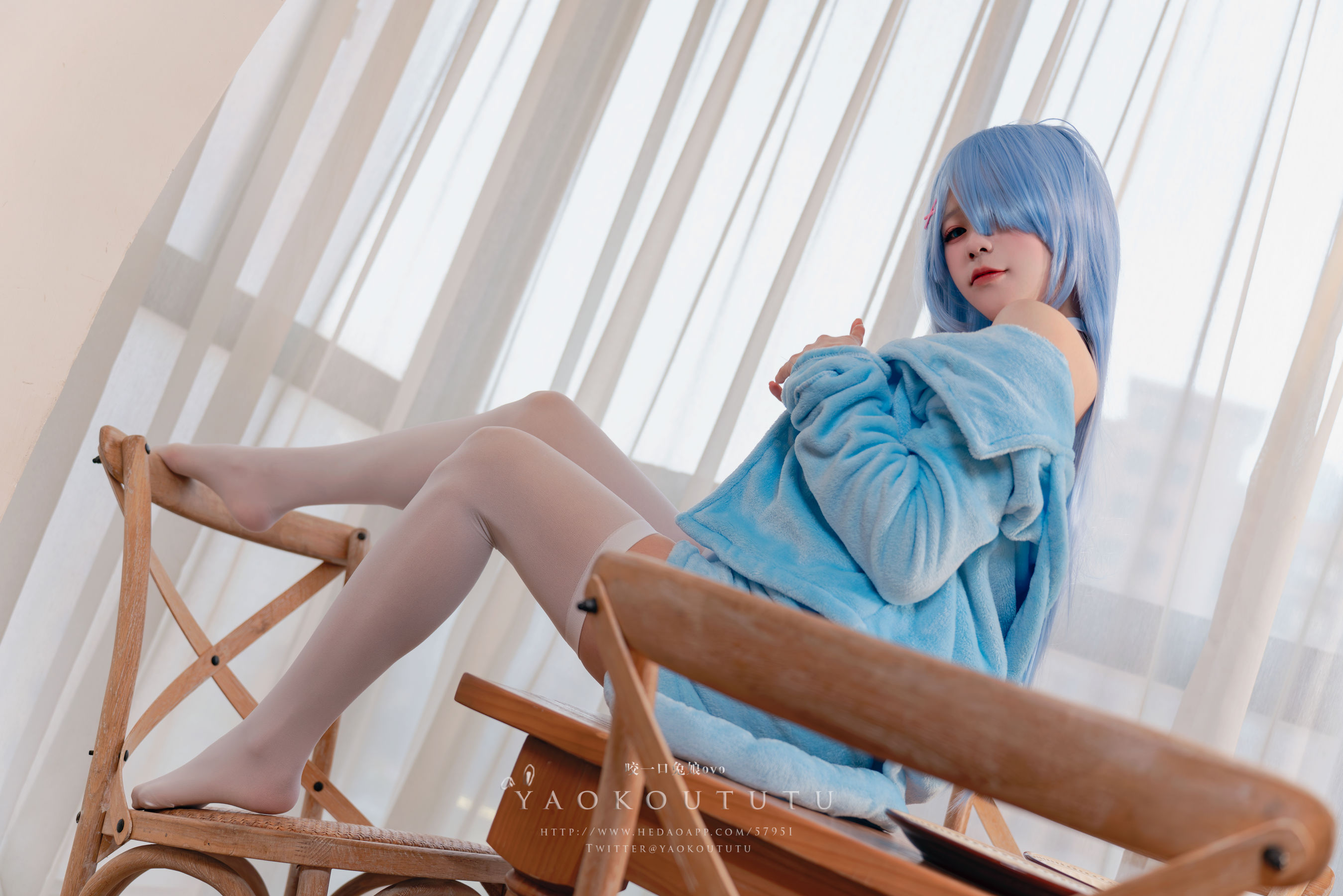 咬一口兔娘 – 蕾姆喵喵 Cosplay-第44张