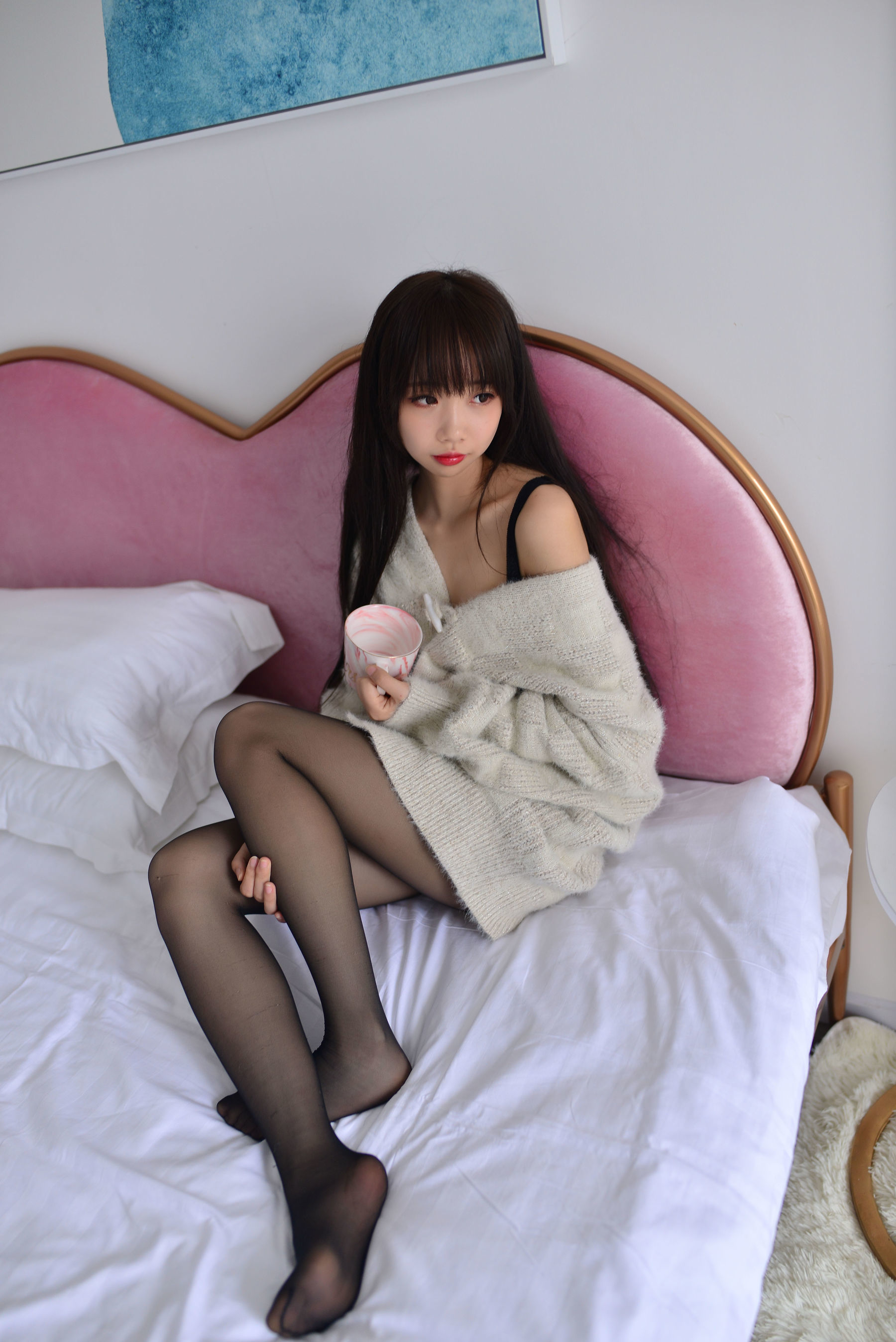 [萝莉COS] 雪琪 – 毛衣少女 Cosplay-第28张