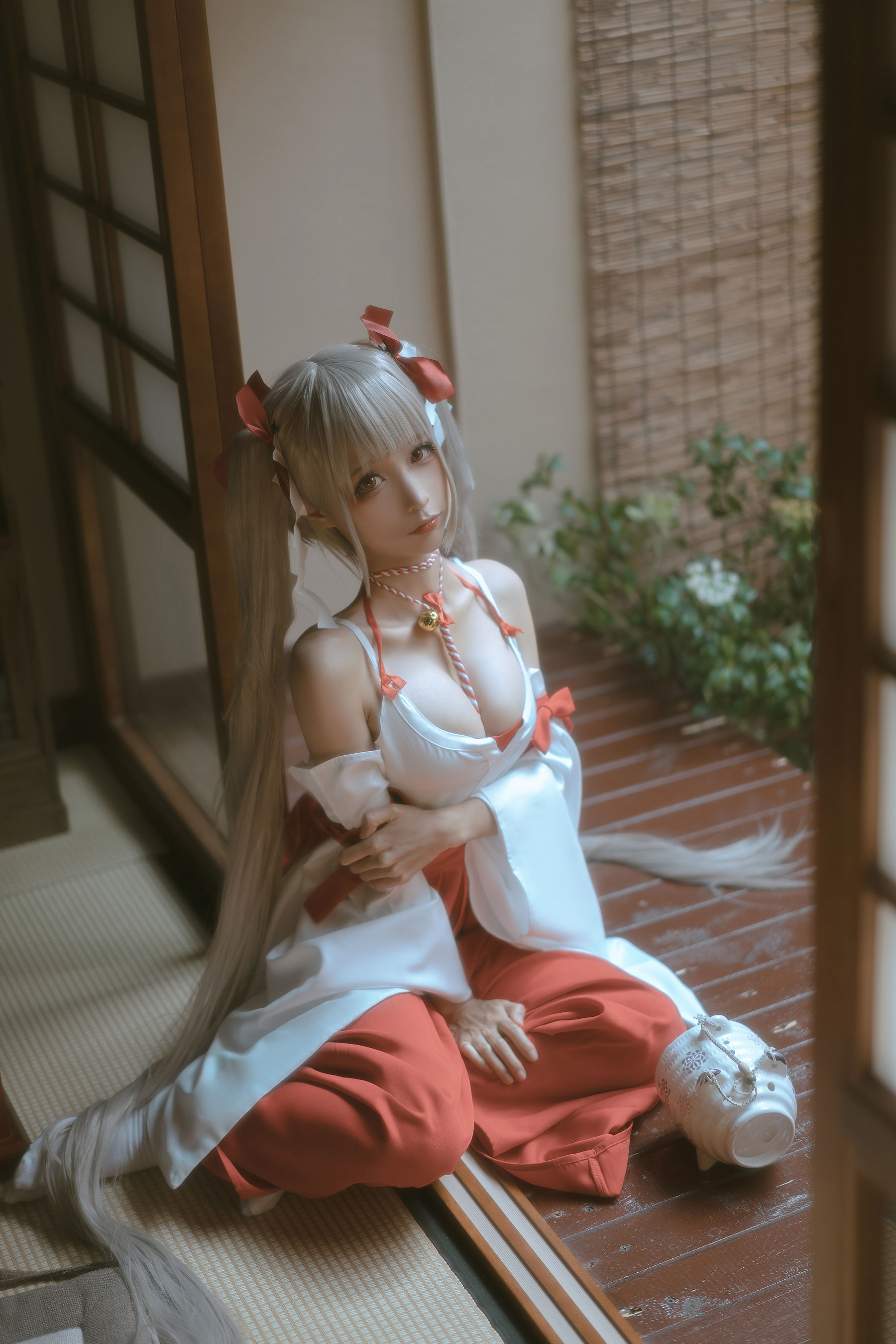 动漫博主蠢沫沫 – 可畏巫女 Cosplay-第7张