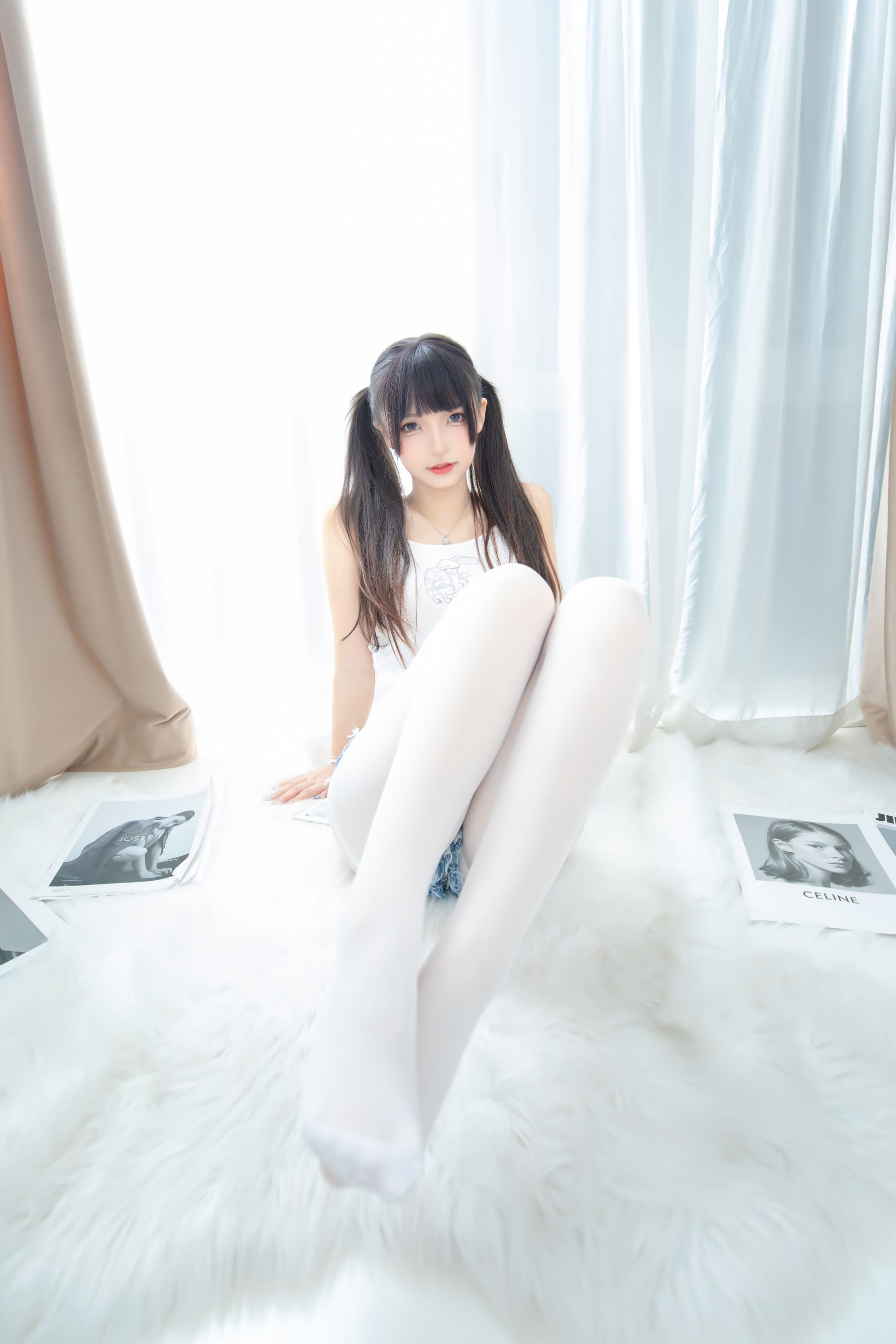 萝莉神楽板真冬 之牛仔兔兔 Cosplay-第32张