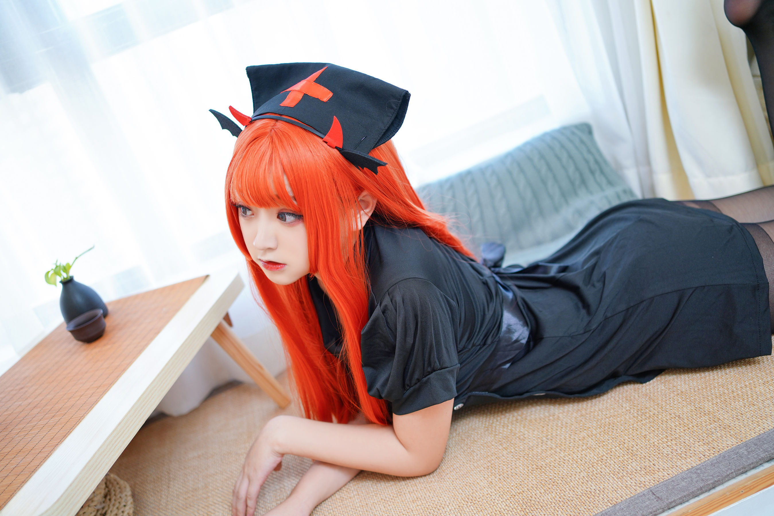 动漫博主恩田直幸 – 橘色黑护士 Cosplay-第43张