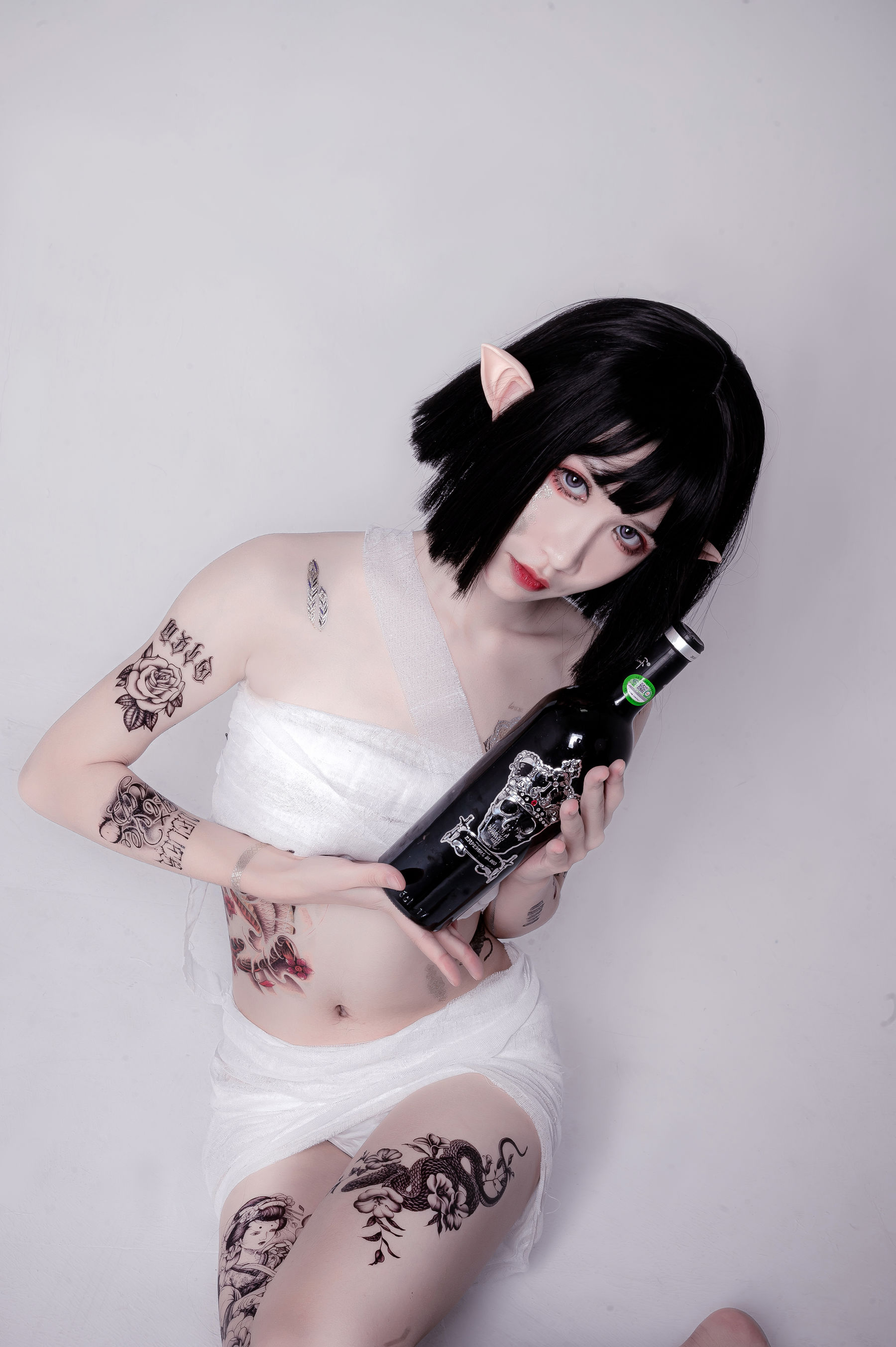 动漫博主阮邑_Fairy – 绑带和武士 Cosplay-第6张