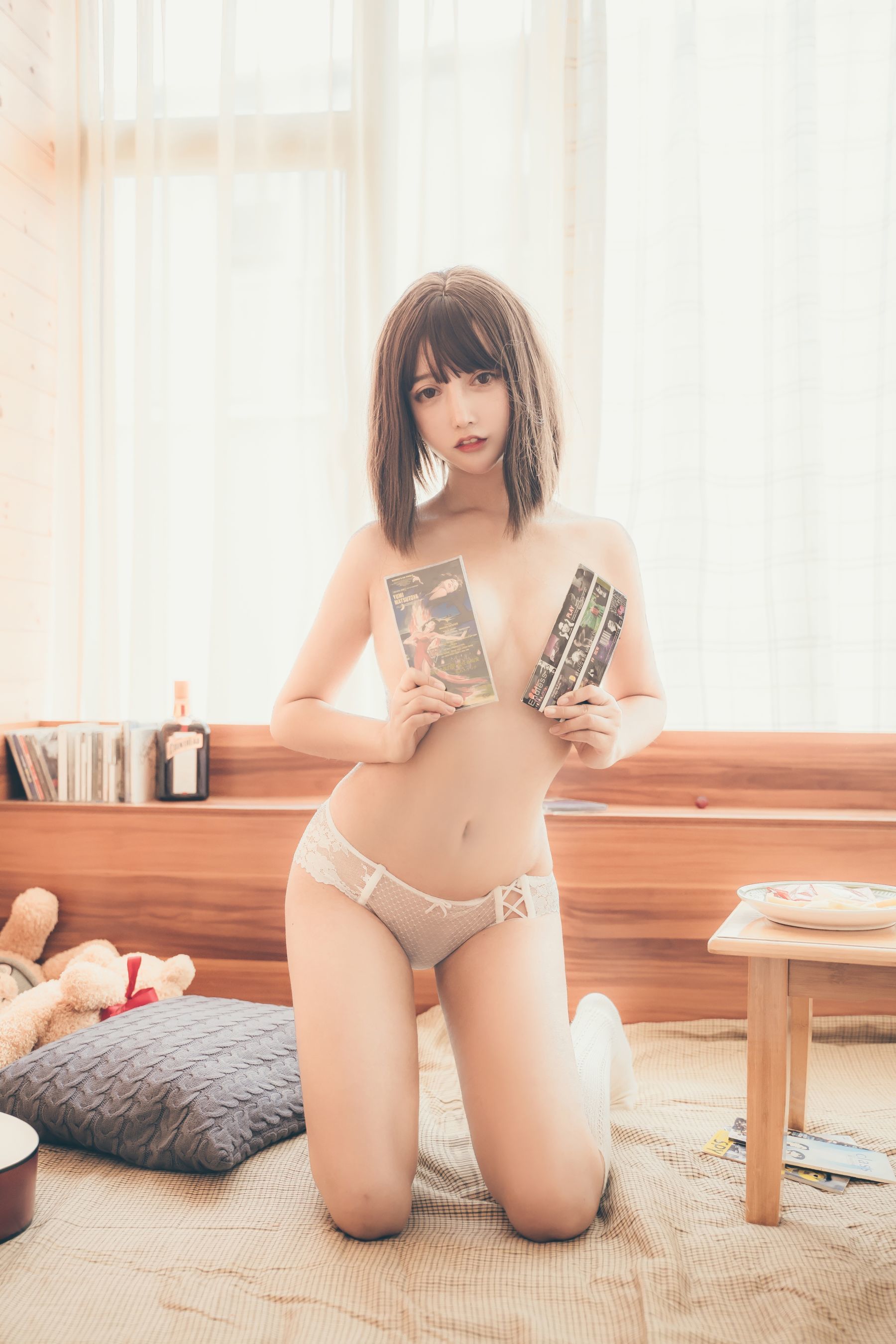 斗鱼米线线sama写真 复古性感 Cosplay-第15张