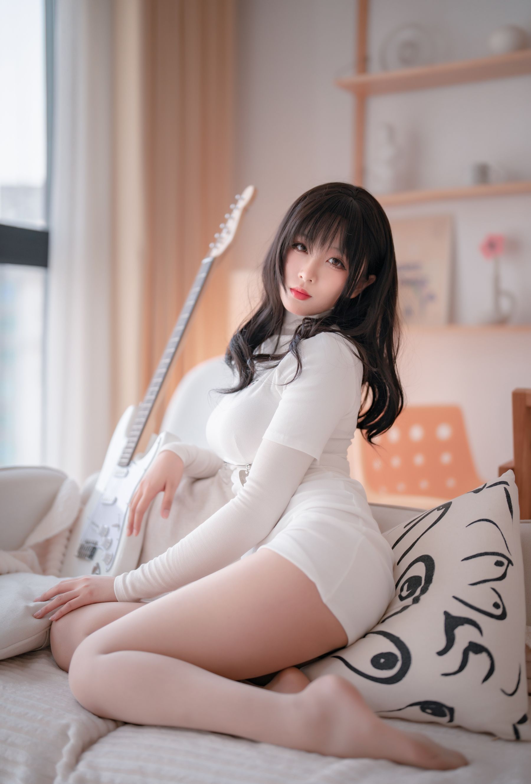 轩萧学姐 – 吉他妹妹 肉丝套 Cosplay-第38张