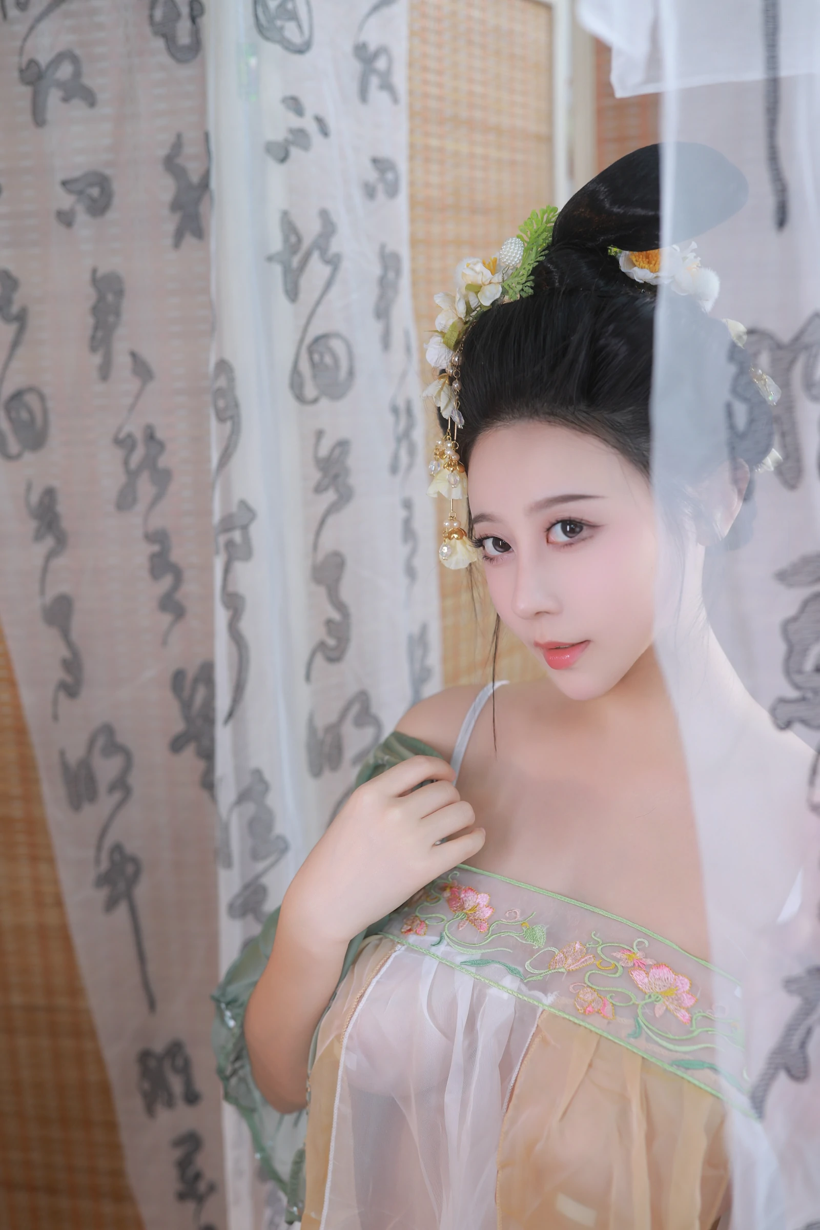 奈汐酱nice – 古风青纱曦 Cosplay-第59张