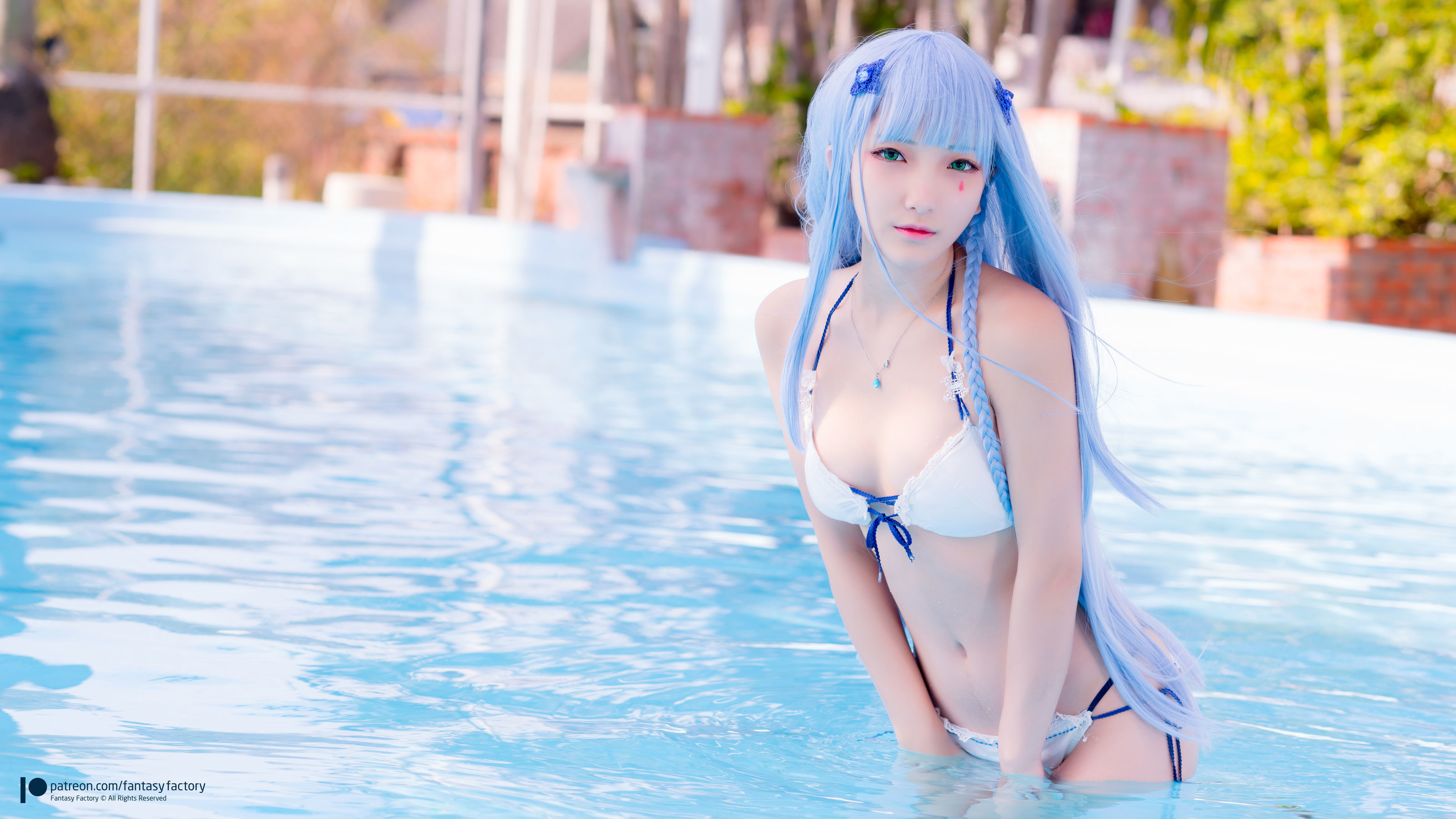 [Fantasy Factory] 小丁Cosplay – 魔女 浴池 黑丝 Cosplay-第42张