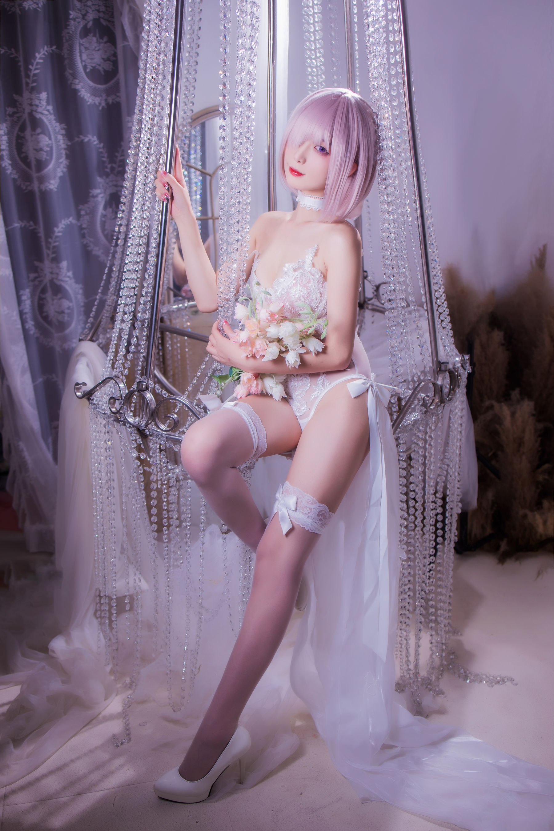 动漫博主封疆疆v – 婚纱玛修 Cosplay-第33张