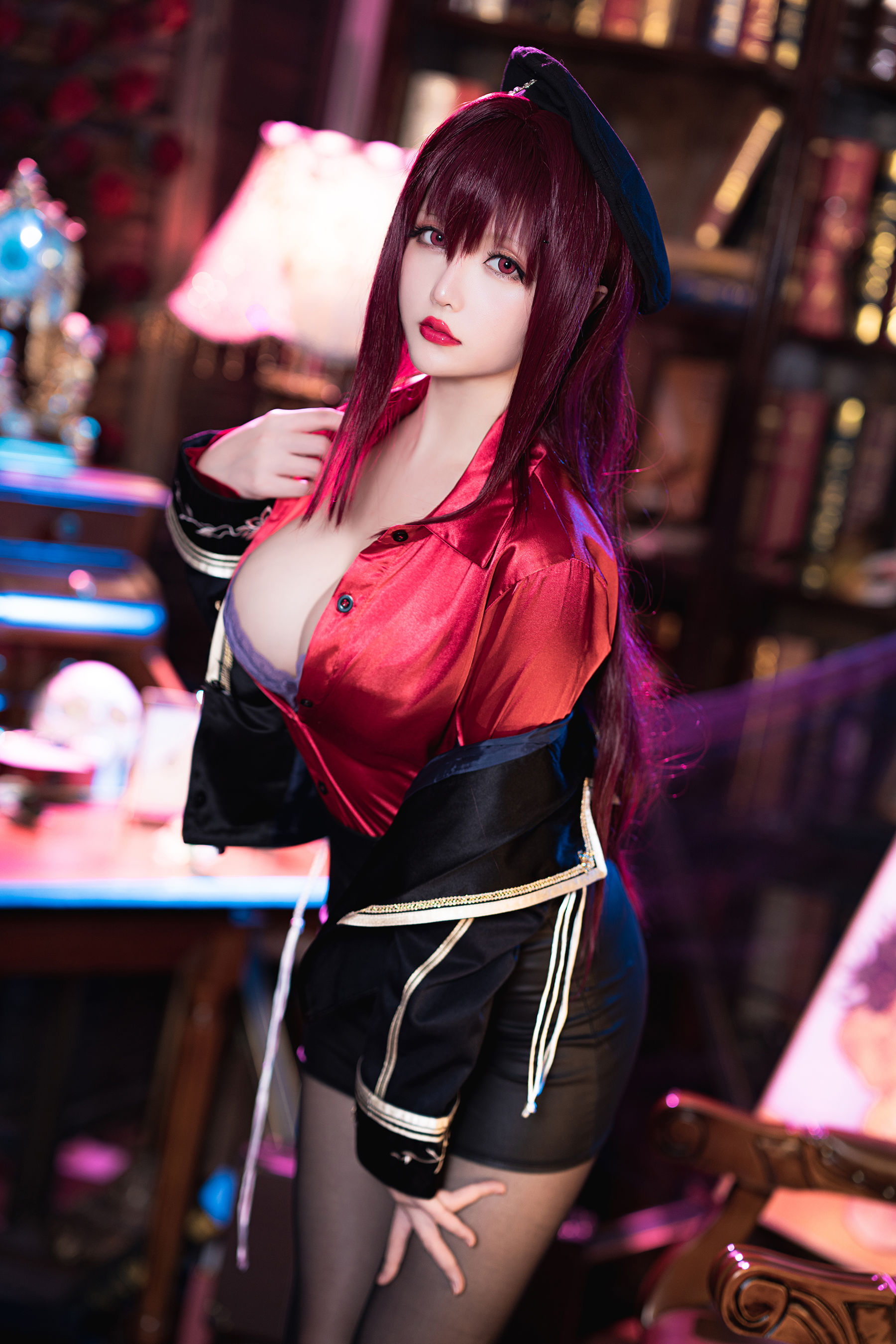 Coser小姐姐星之迟迟 – 斯卡哈-真红教枪 Cosplay-第20张