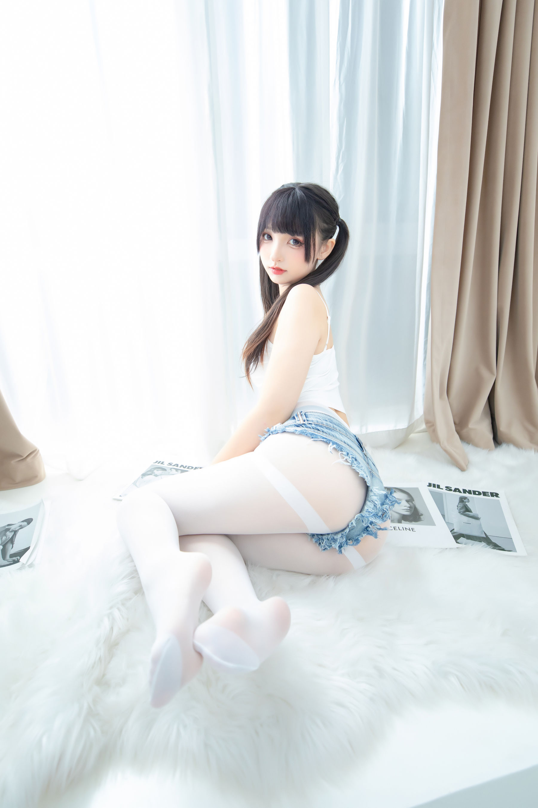 萝莉神楽板真冬 之牛仔兔兔 Cosplay-第21张