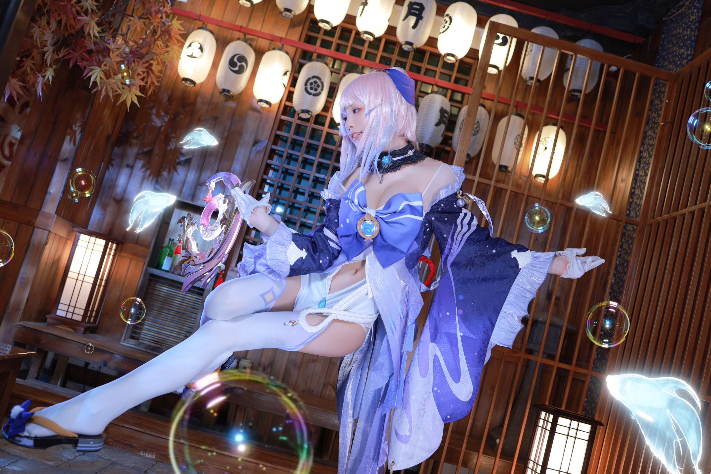 动漫博主水淼aqua – 珊瑚宫心海 Cosplay-第1张