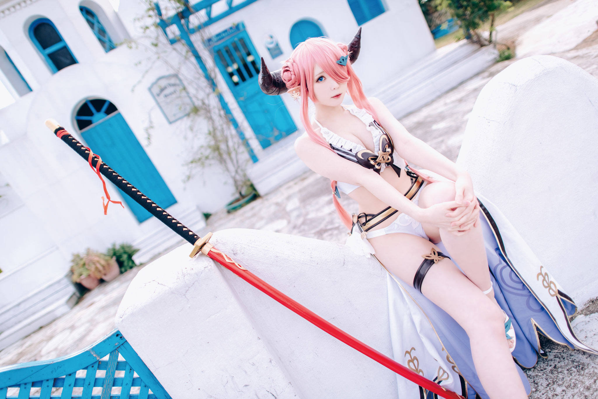 微博妹纸霜月shimo – 碧蓝幻想 娜尔梅亚 Cosplay-第9张