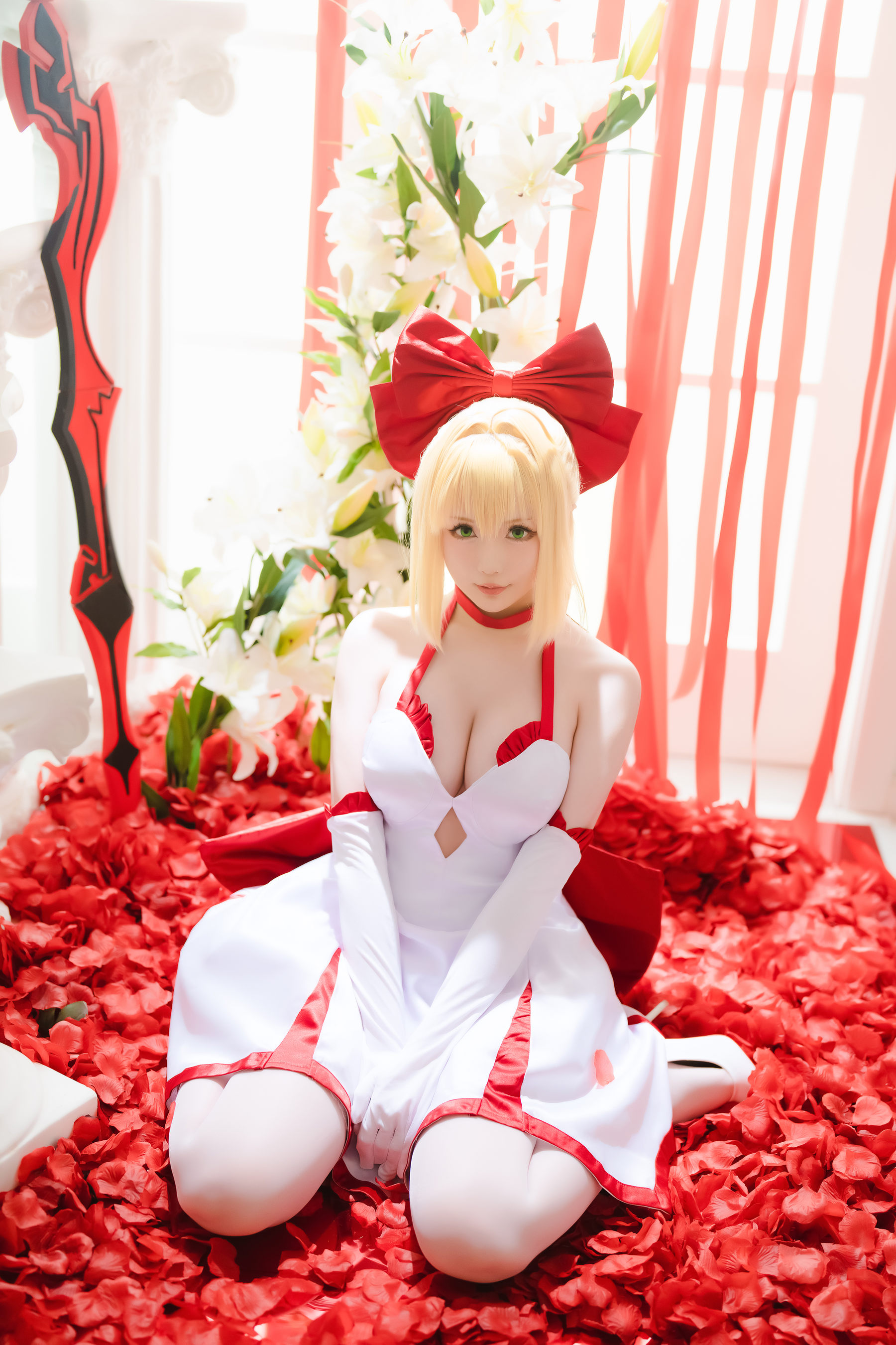Coser小姐姐星之迟迟 – Fate 尼禄 Cosplay-第19张