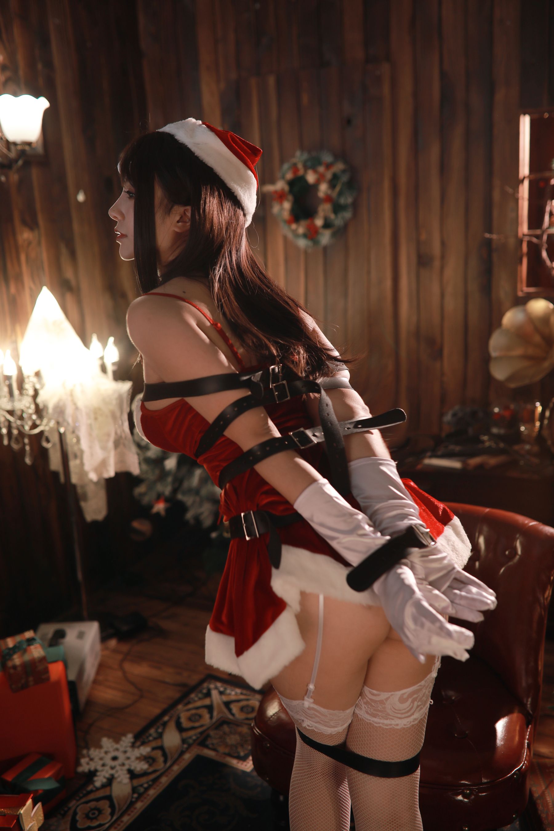 小容仔咕咕咕 – 圣诞礼物×捆绑 Cosplay-第29张
