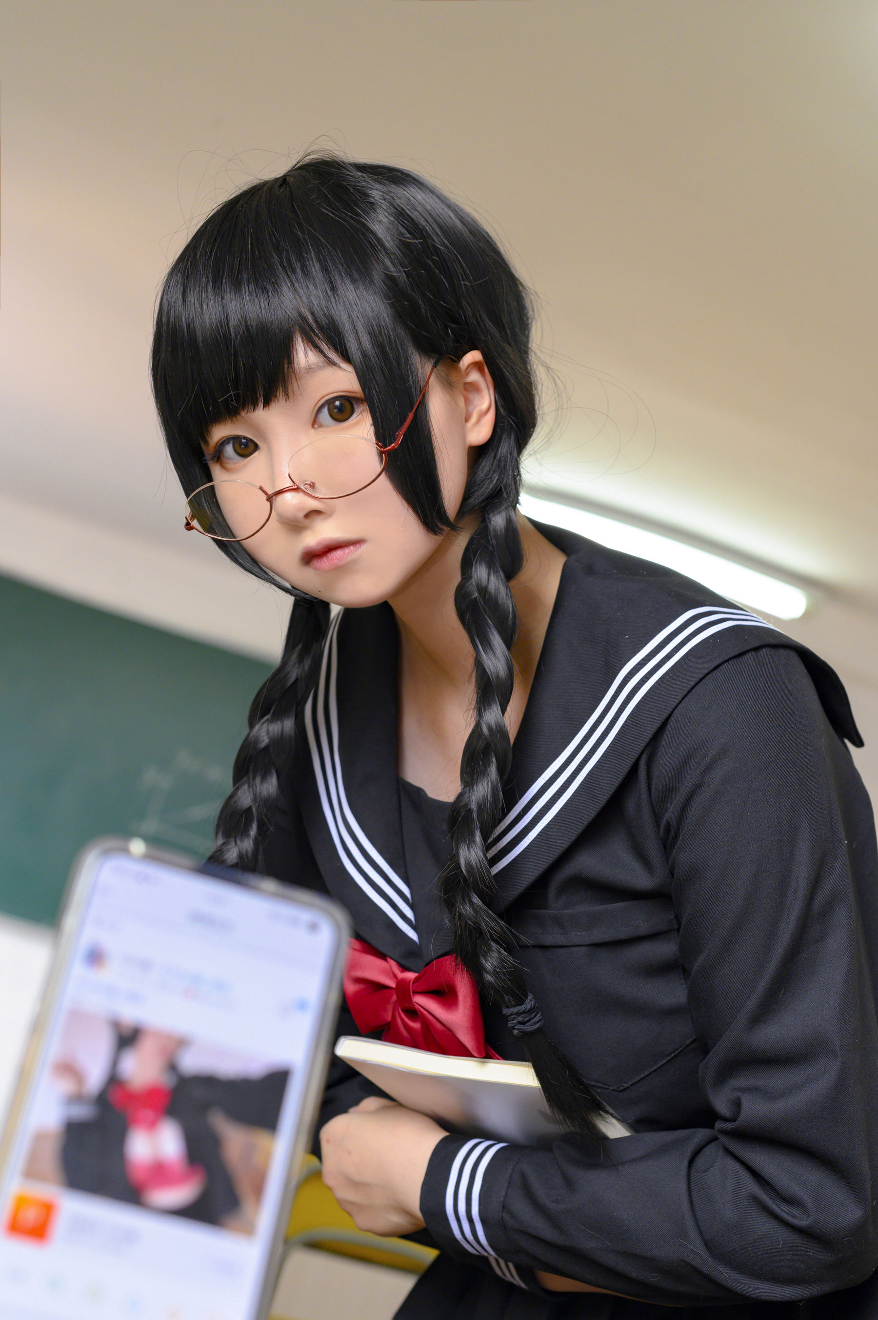 二次元美少女PAKI酱 – 班长 Cosplay-第34张