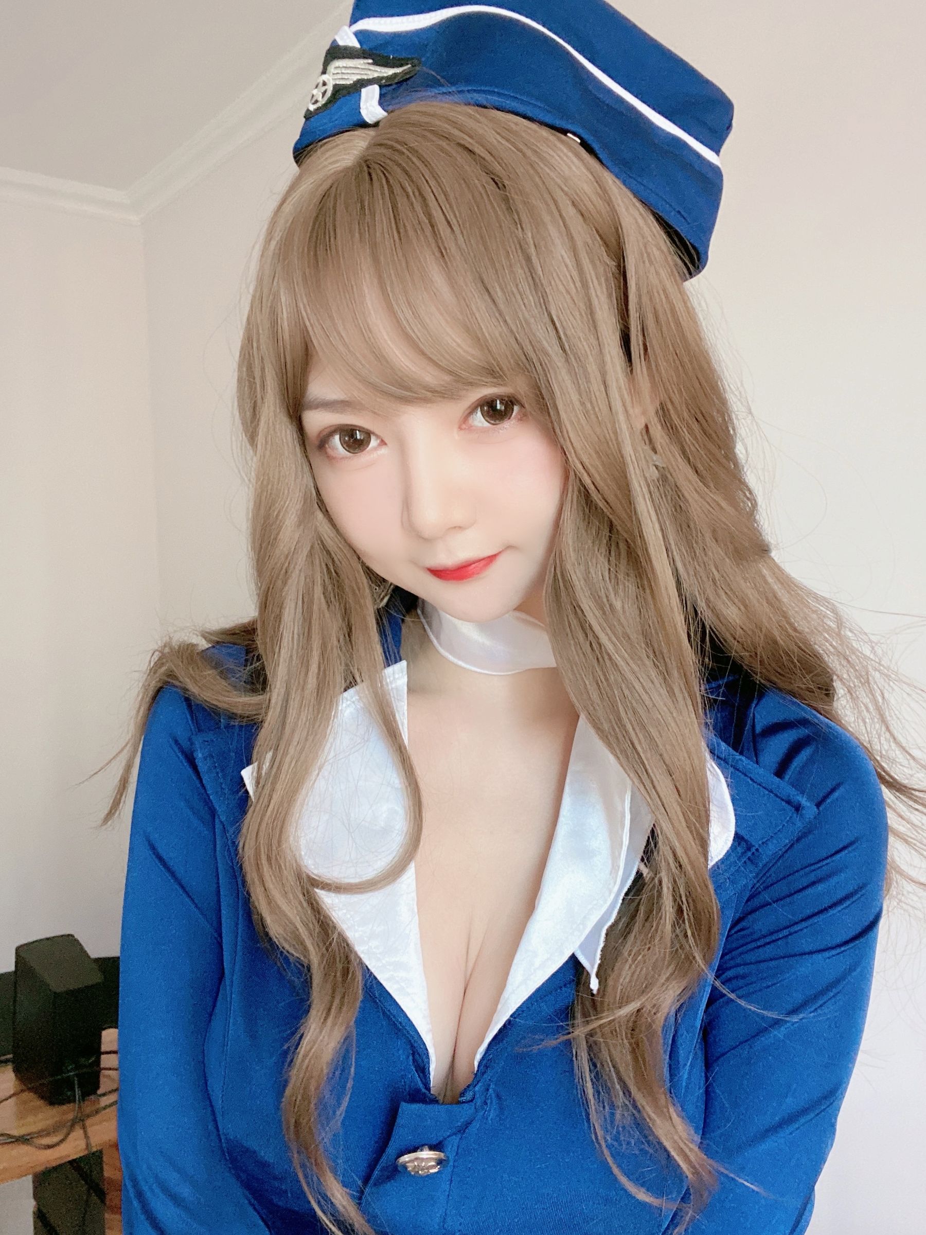 51酱 – 蓝色制服装 Cosplay-第19张