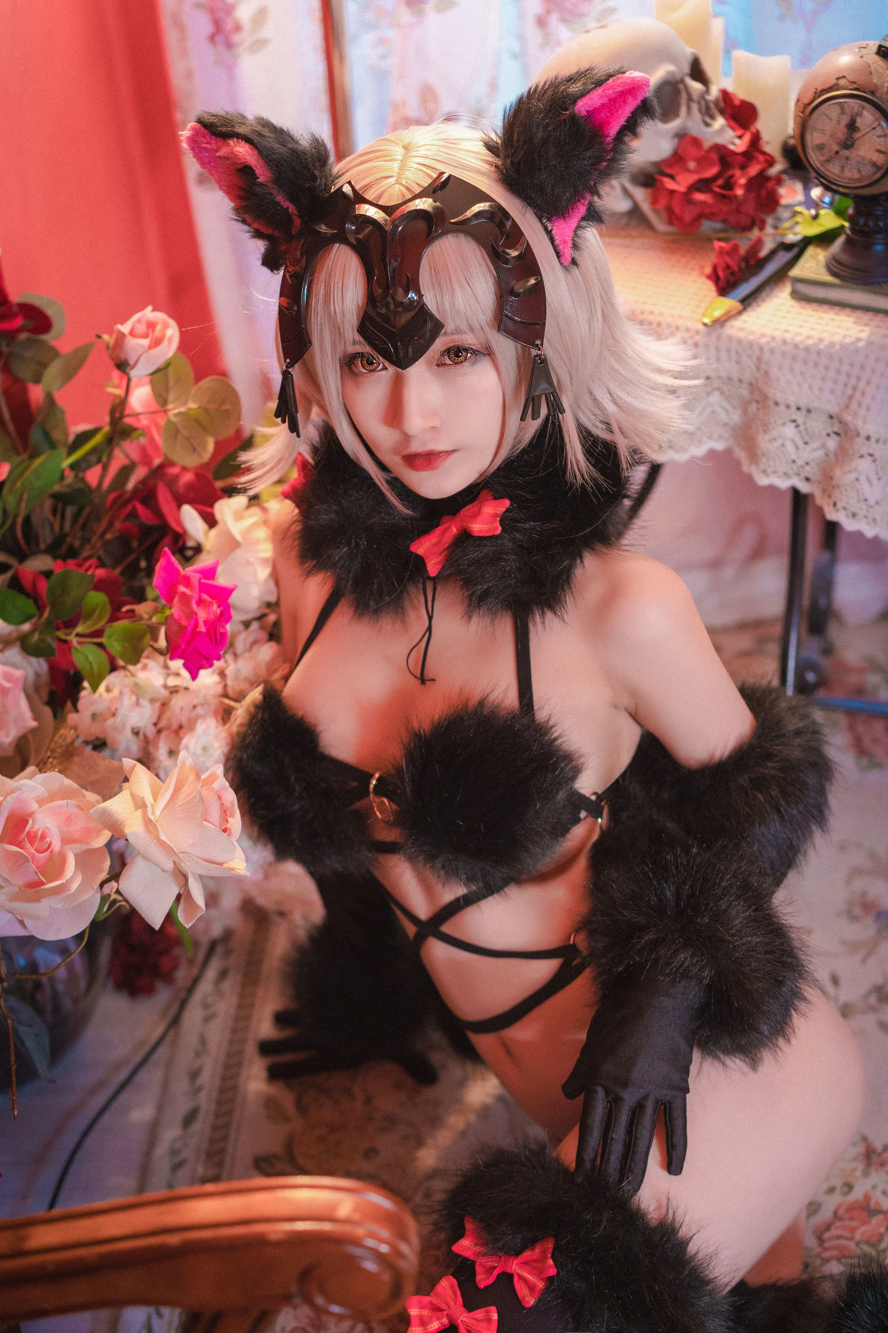 动漫博主铁板烧鬼舞w 花魁2 Cosplay-第1张