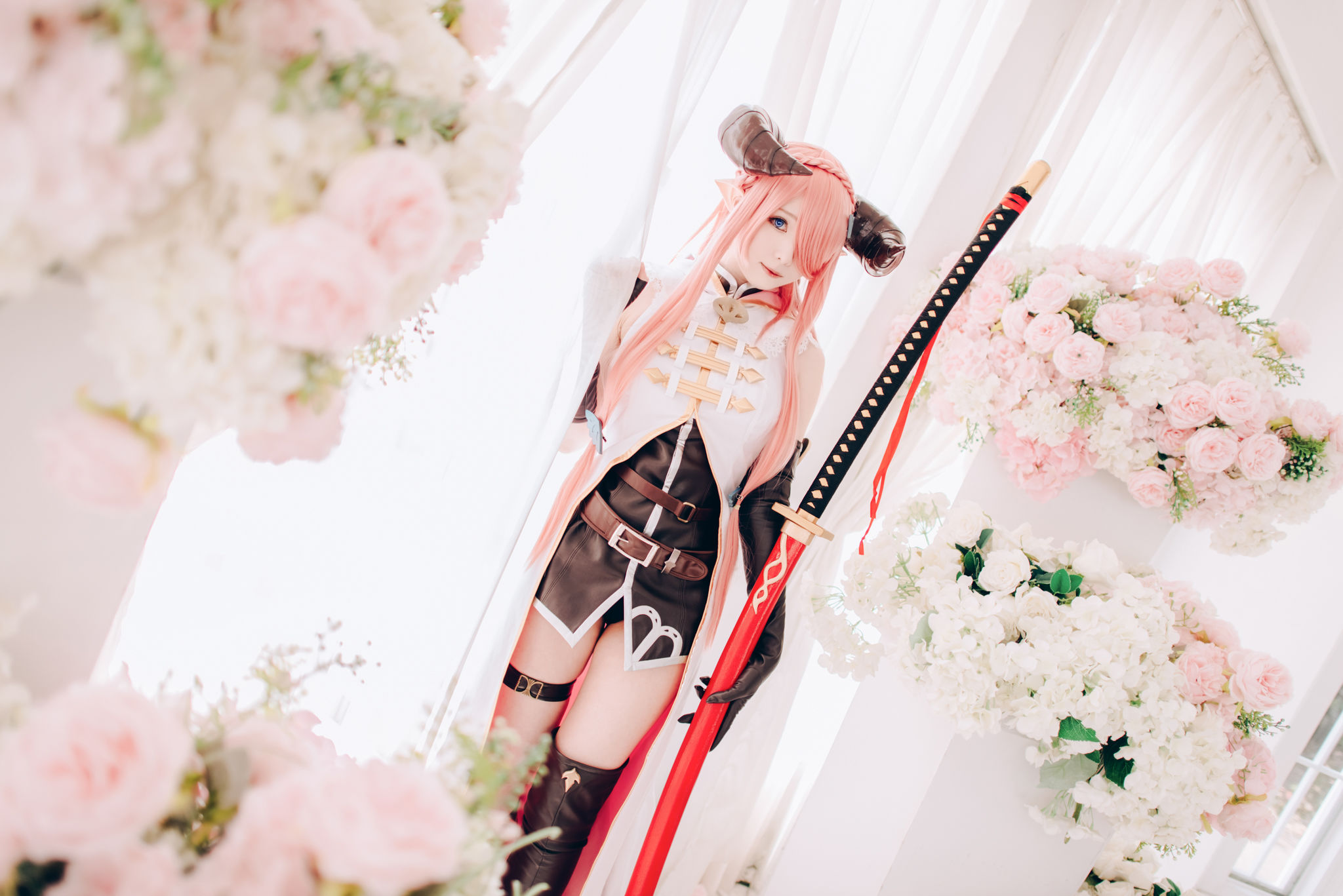 微博妹纸霜月shimo – 碧蓝幻想 娜尔梅亚 Cosplay-第57张
