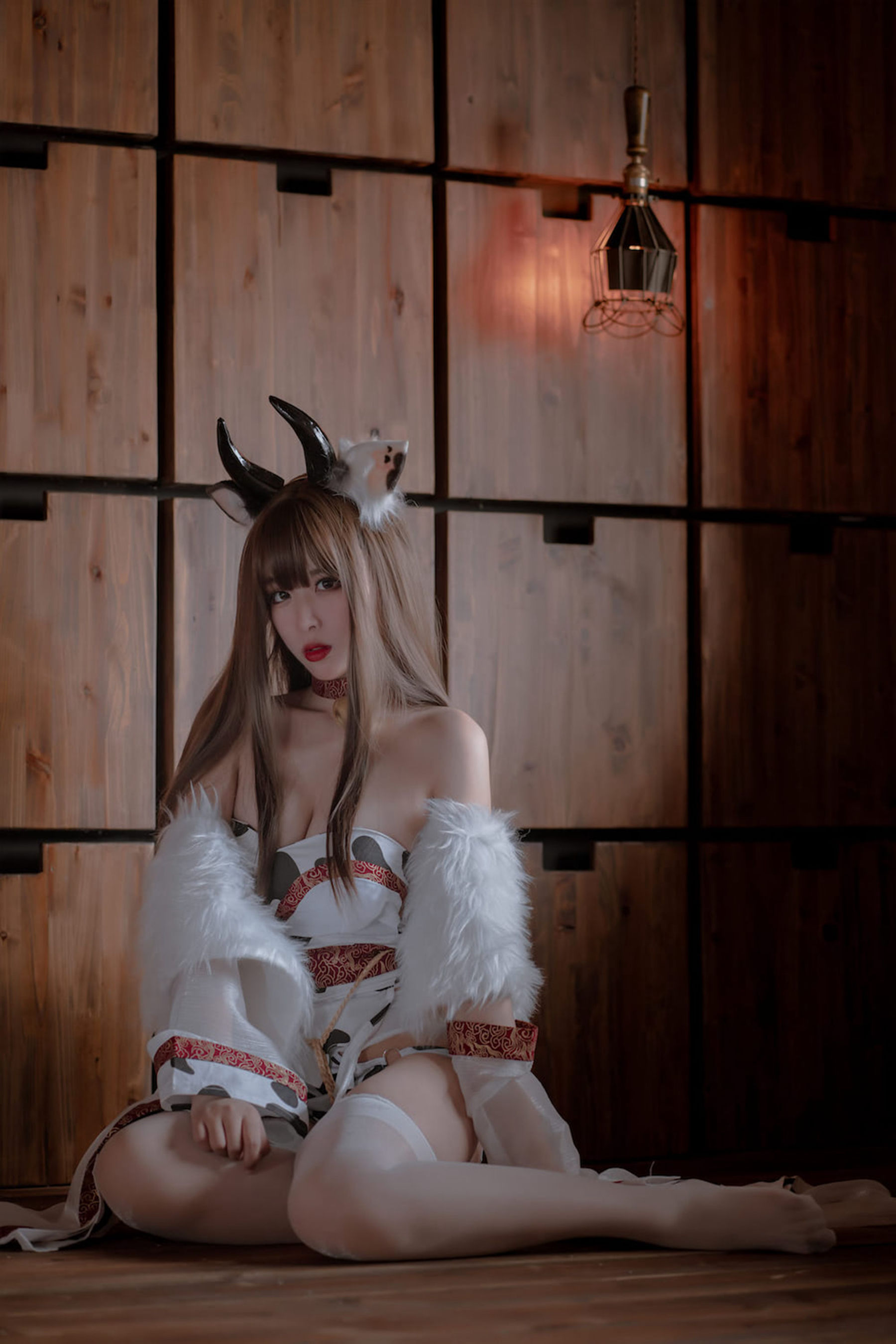 轩萧学姐 – 牛牛和服 Cosplay-第1张