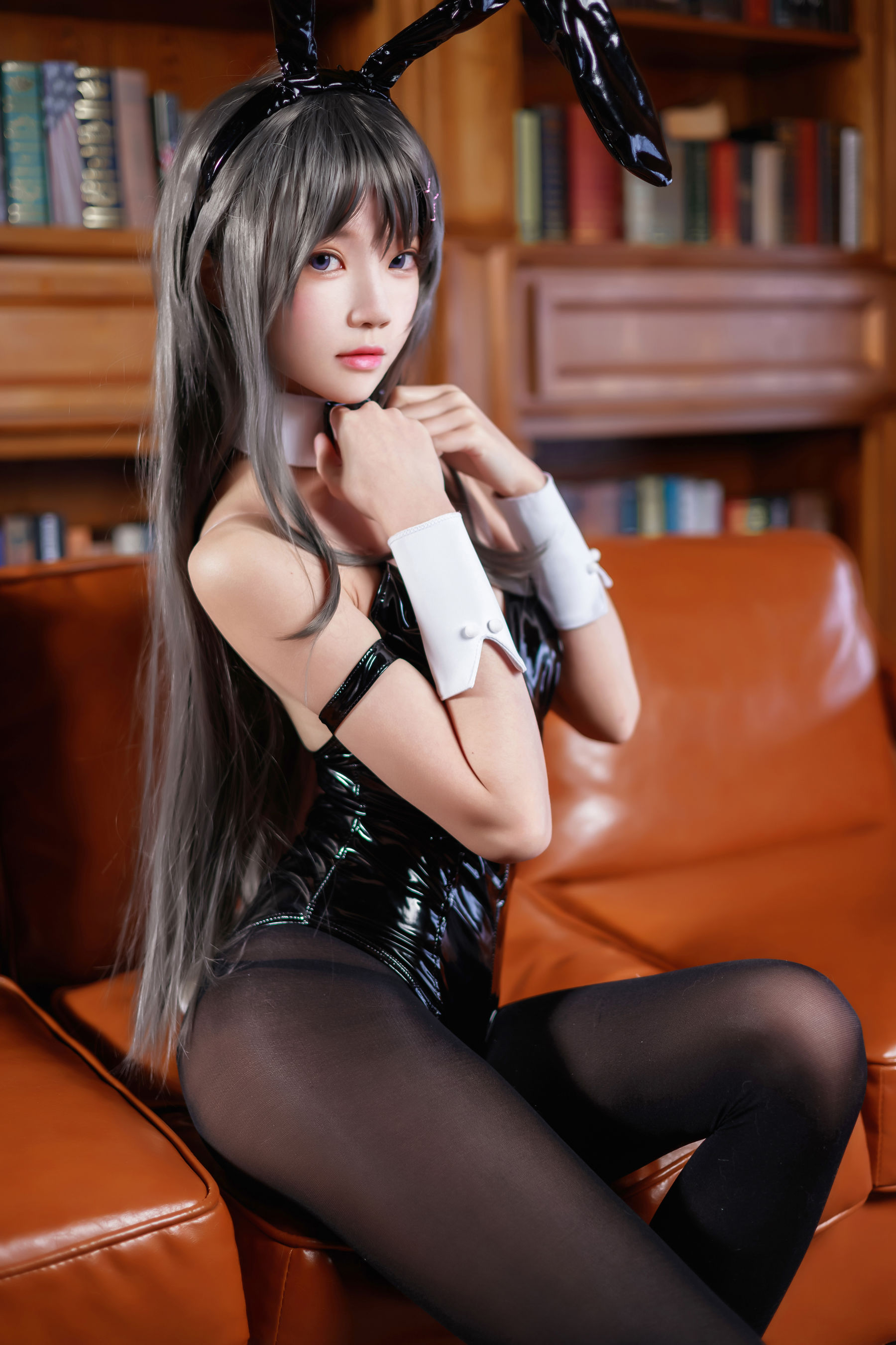 桜桃喵 – 樱岛麻衣兔女郎 Cosplay-第42张
