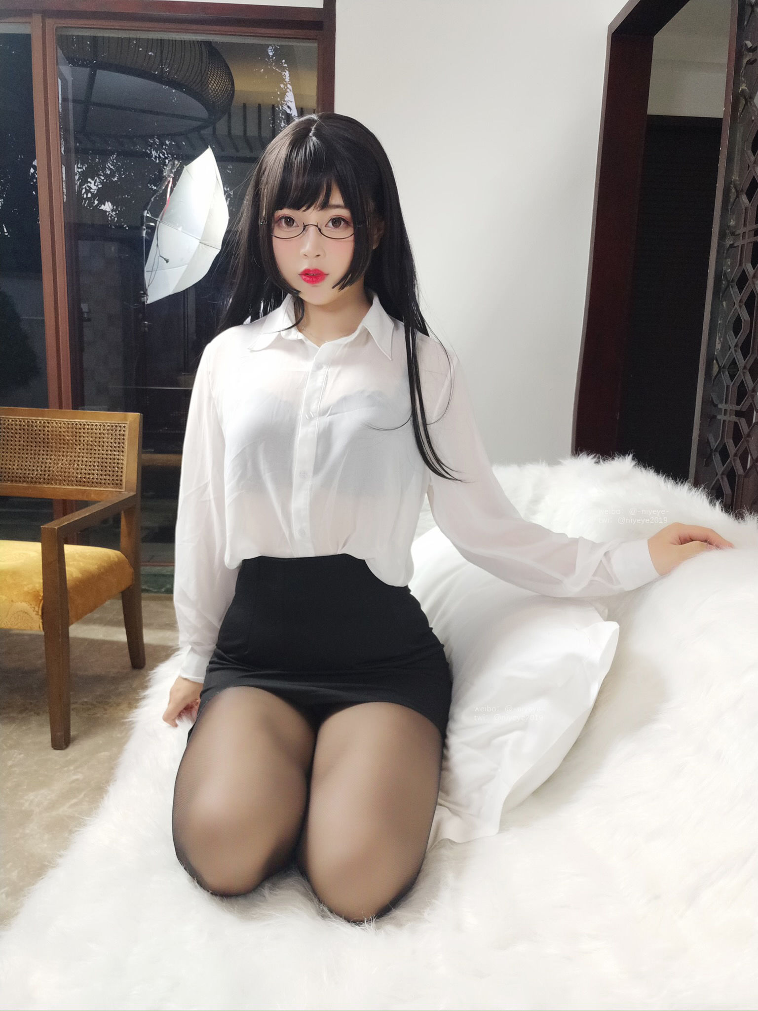 萌系小姐姐-白烨-耶米西奶露 – 家庭教师 Cosplay-第7张