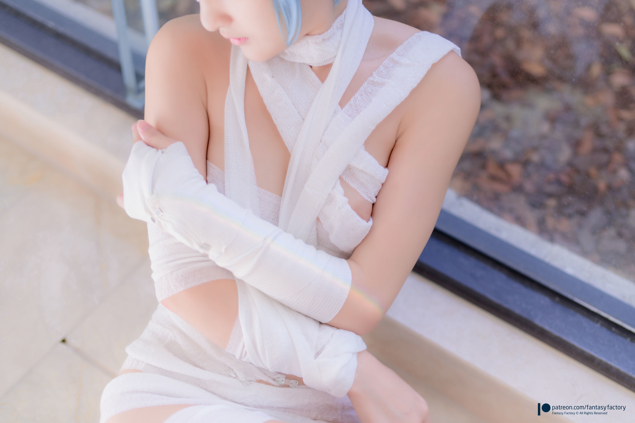 [Fantasy Factory] 小丁Cosplay – 魔女 浴池 黑丝 Cosplay-第11张
