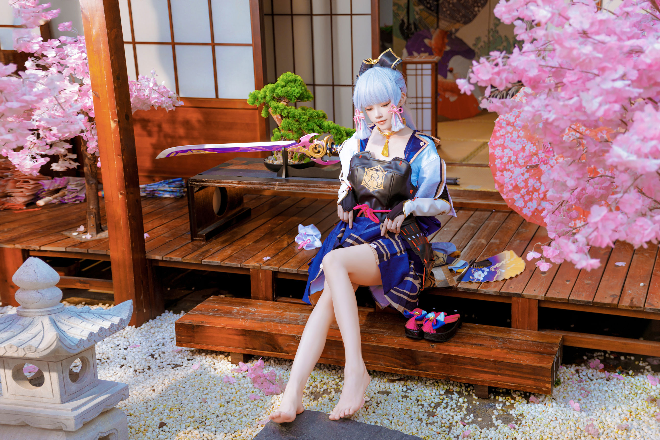 桜桃喵 – 神里绫华 Cosplay-第12张