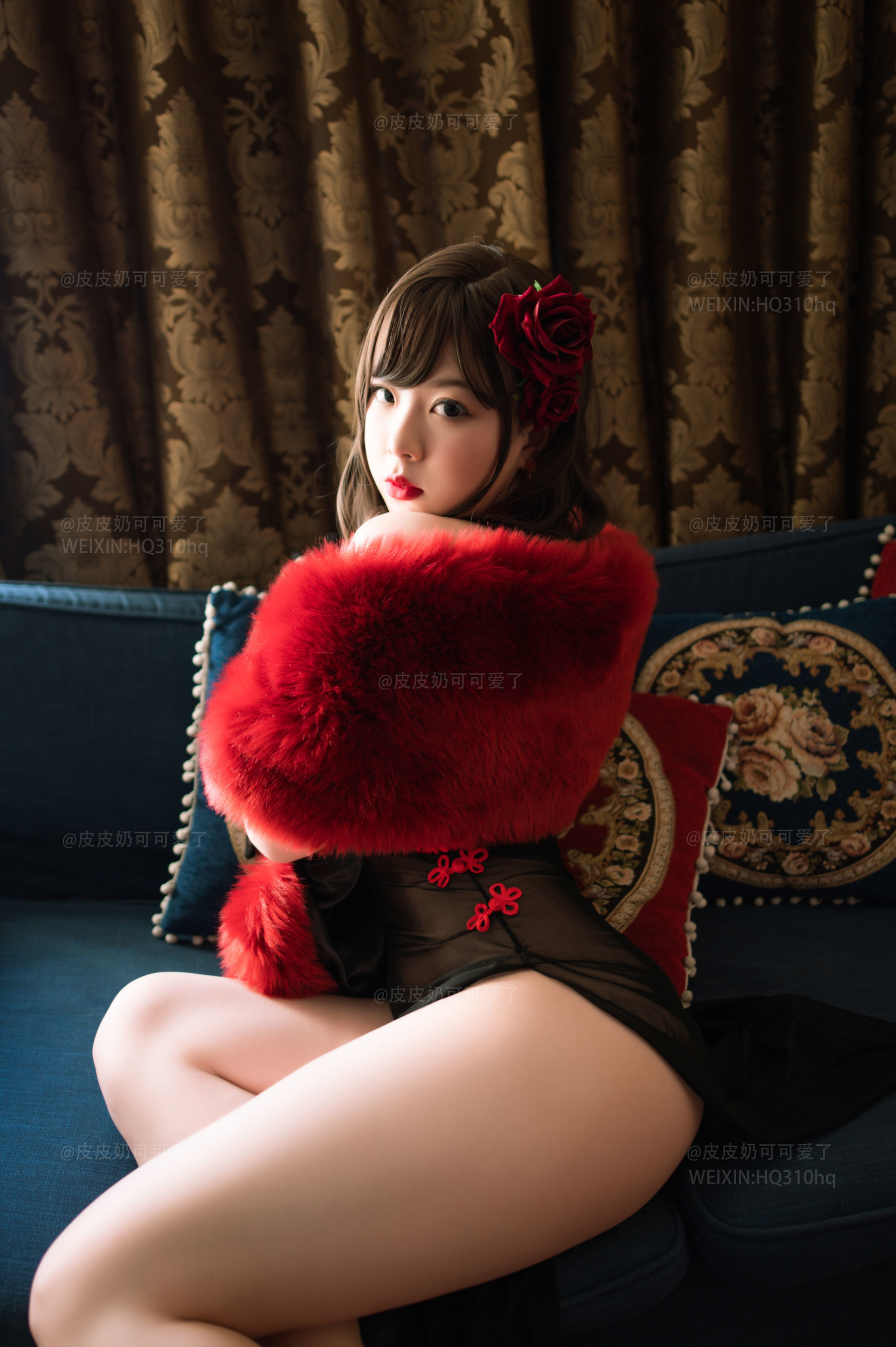 皮皮奶可可爱了啦 玫瑰 Cosplay-第7张