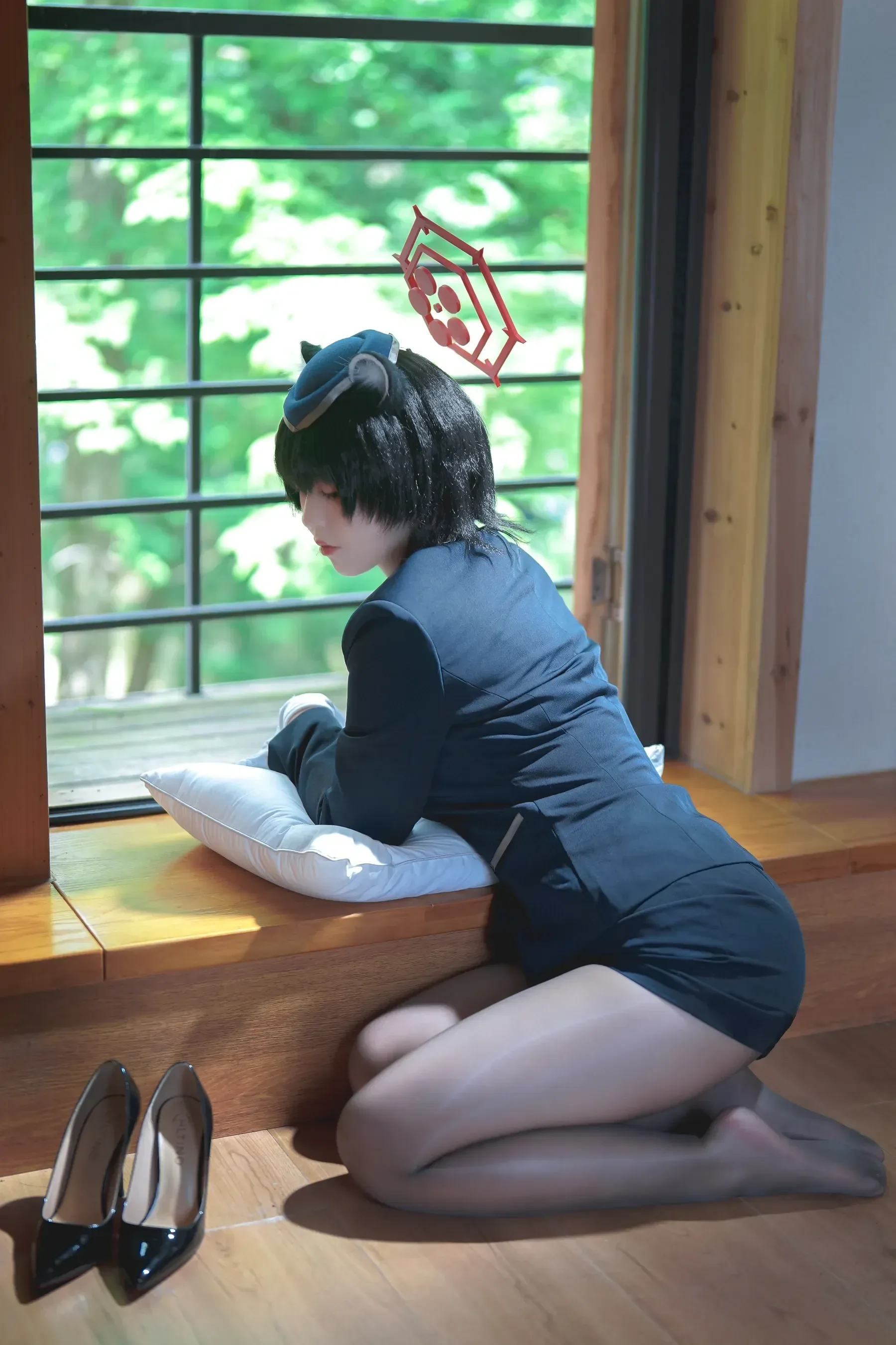 半半子 – ガイド春日ツバキ Cosplay-第23张