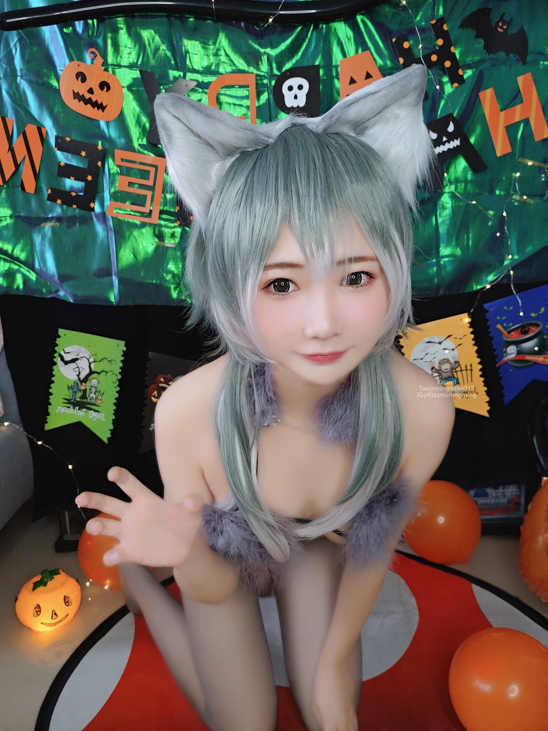 [銘銘Kizami] fantia 2021-11-21 狼女とわら女 Cosplay-第16张