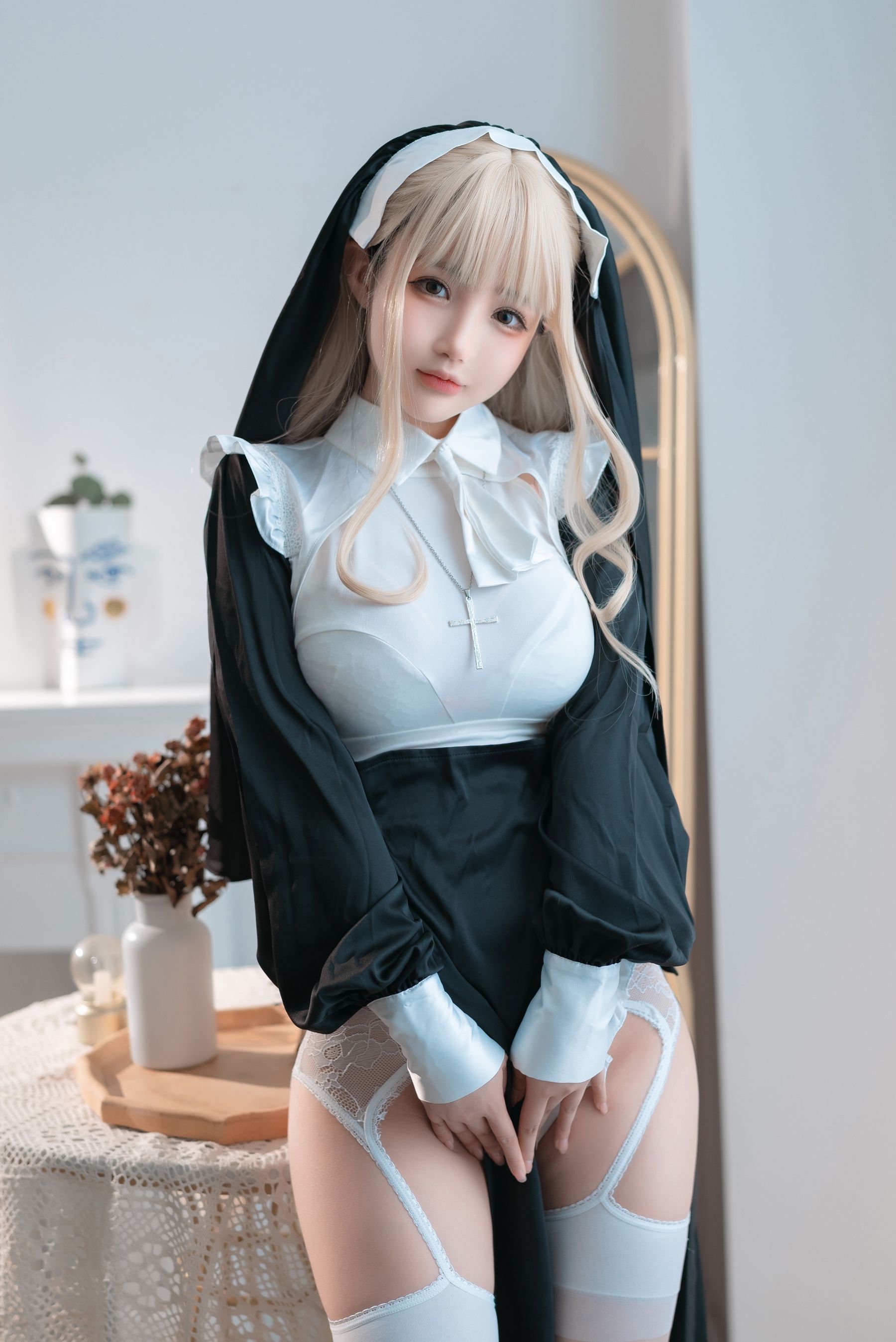 桜井宁宁 – 修女 Cosplay-第3张