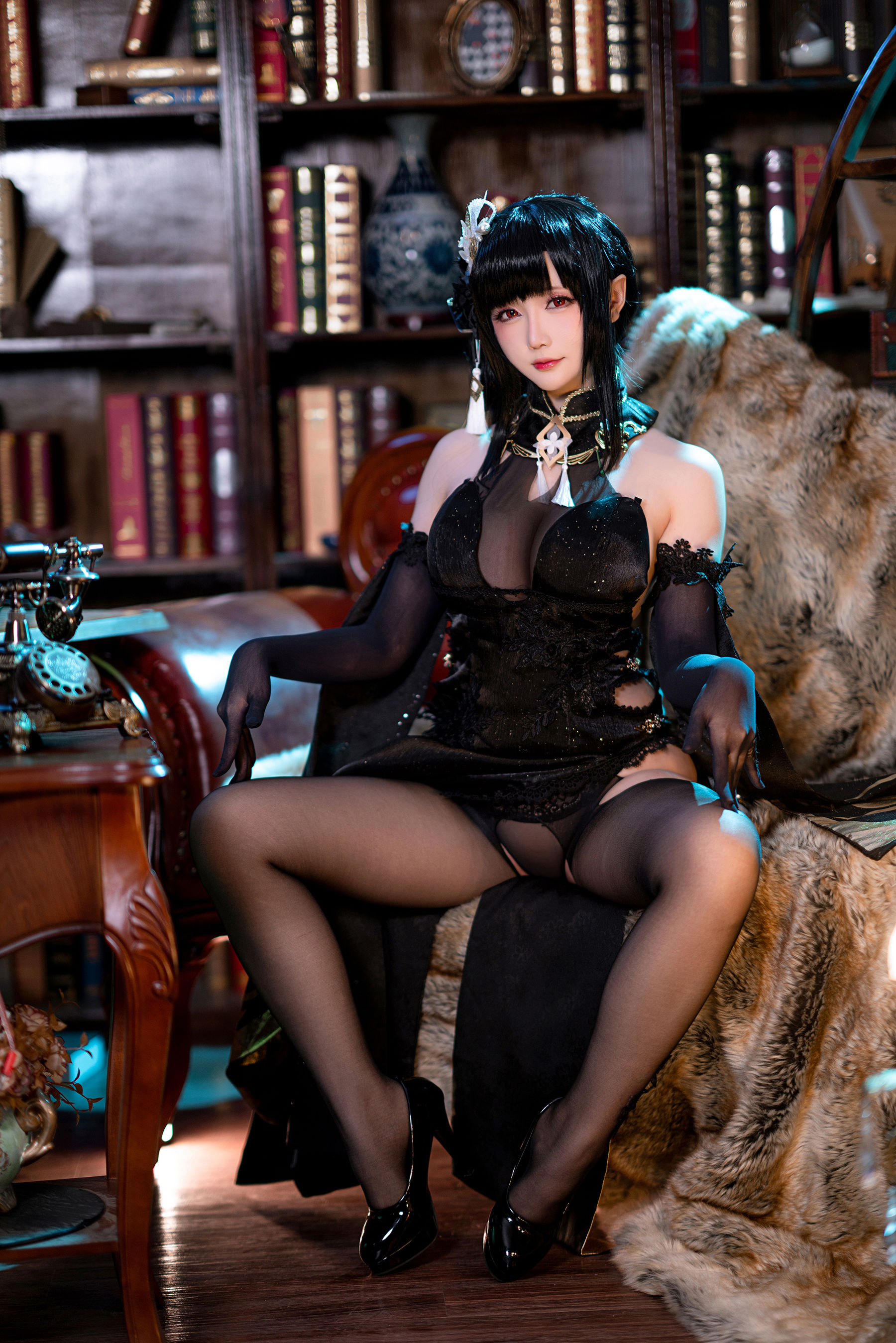 Coser小姐姐星之迟迟 -《Darling》镇海-奇奢华苑 Cosplay-第5张