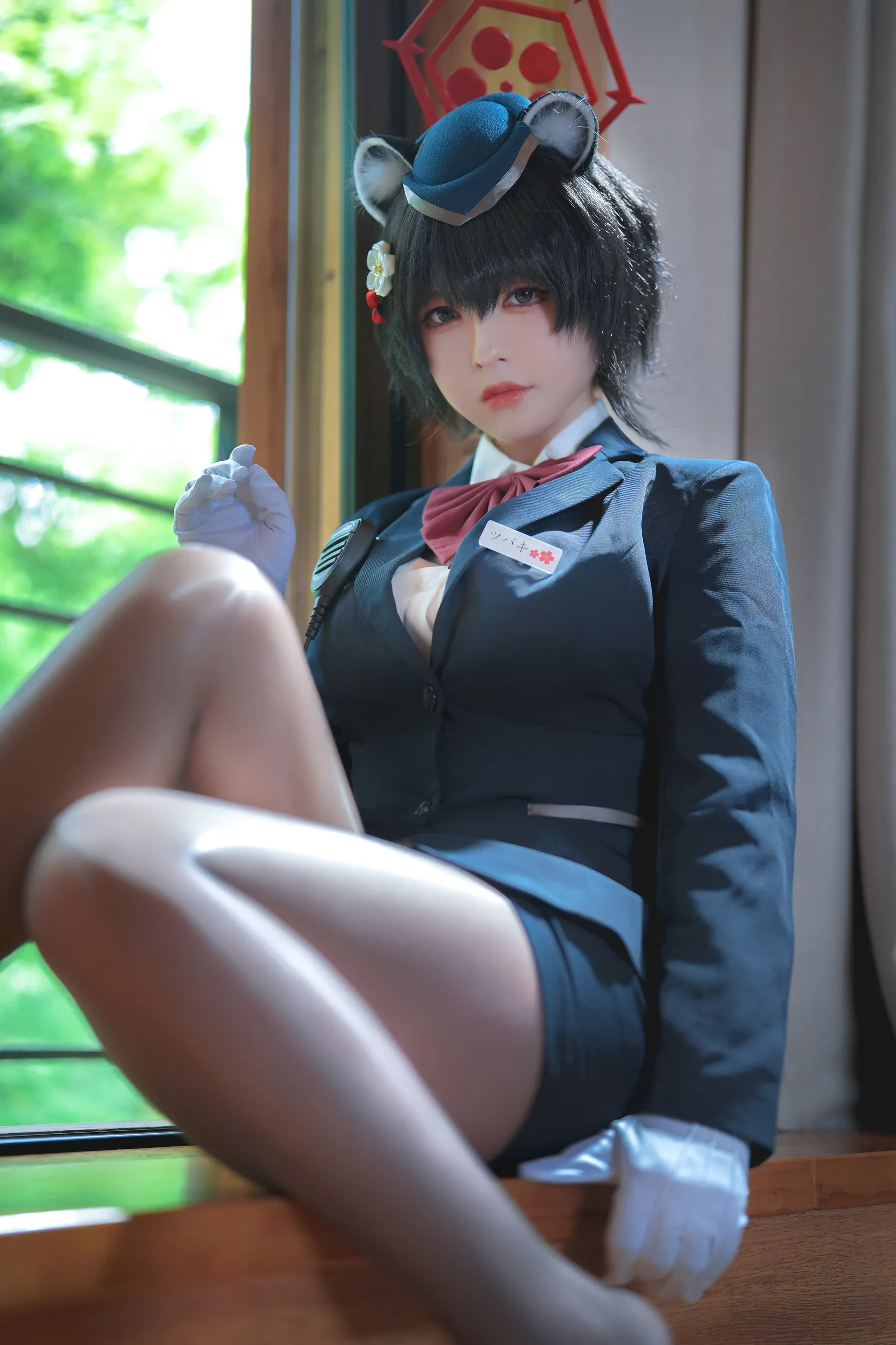 半半子 – ガイド春日ツバキ Cosplay-第21张