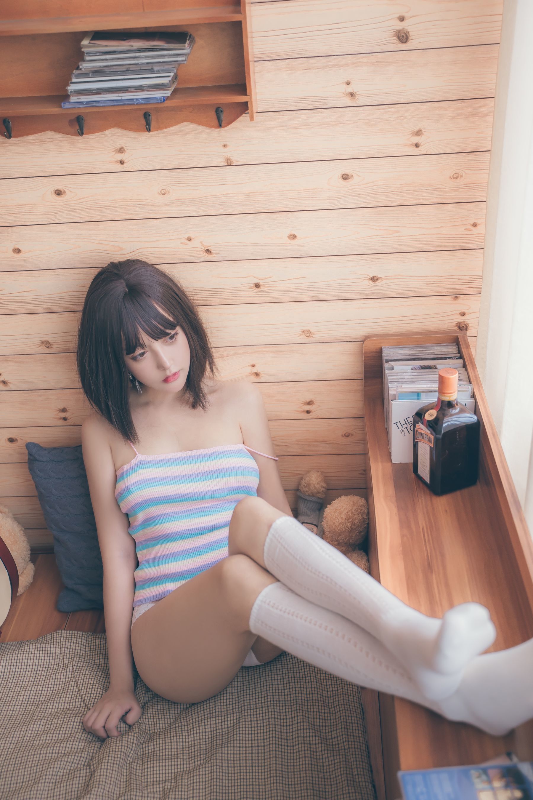 斗鱼米线线sama写真 复古性感 Cosplay-第24张