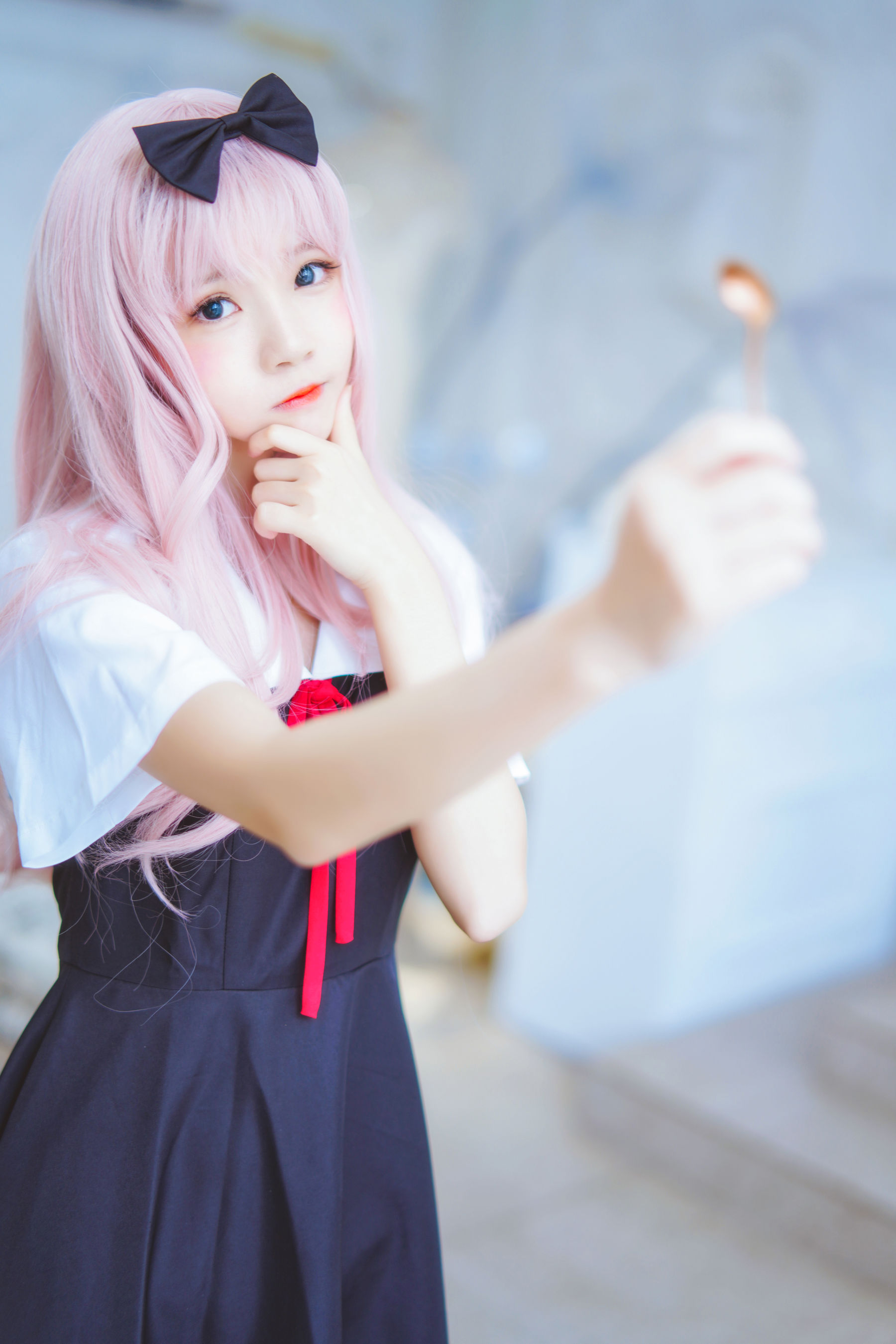 [萝莉COS] 桜桃喵《藤原千花》 Cosplay-第45张