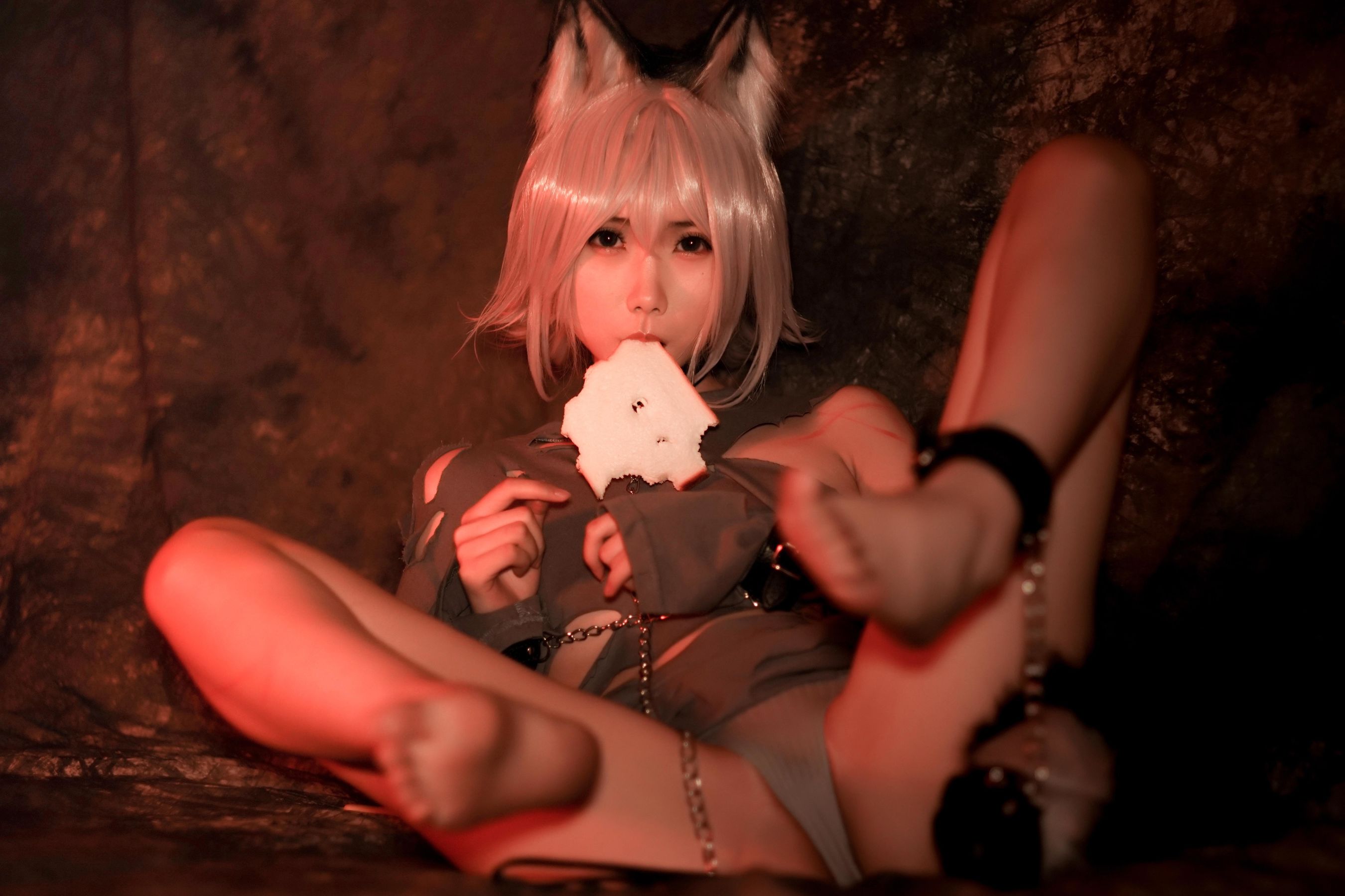 动漫博主曉美媽 – 奴隶狼少女 Cosplay-第3张