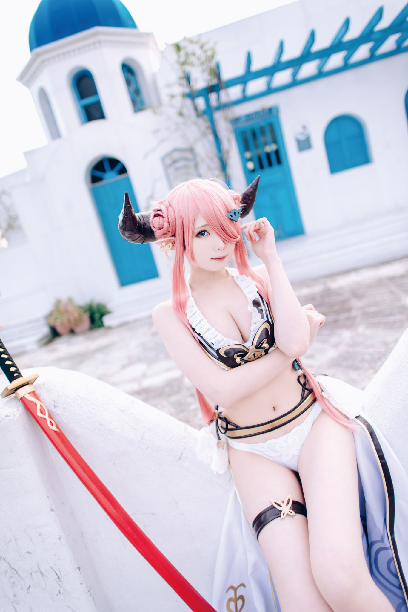 微博妹纸霜月shimo – 碧蓝幻想 娜尔梅亚 Cosplay-第5张