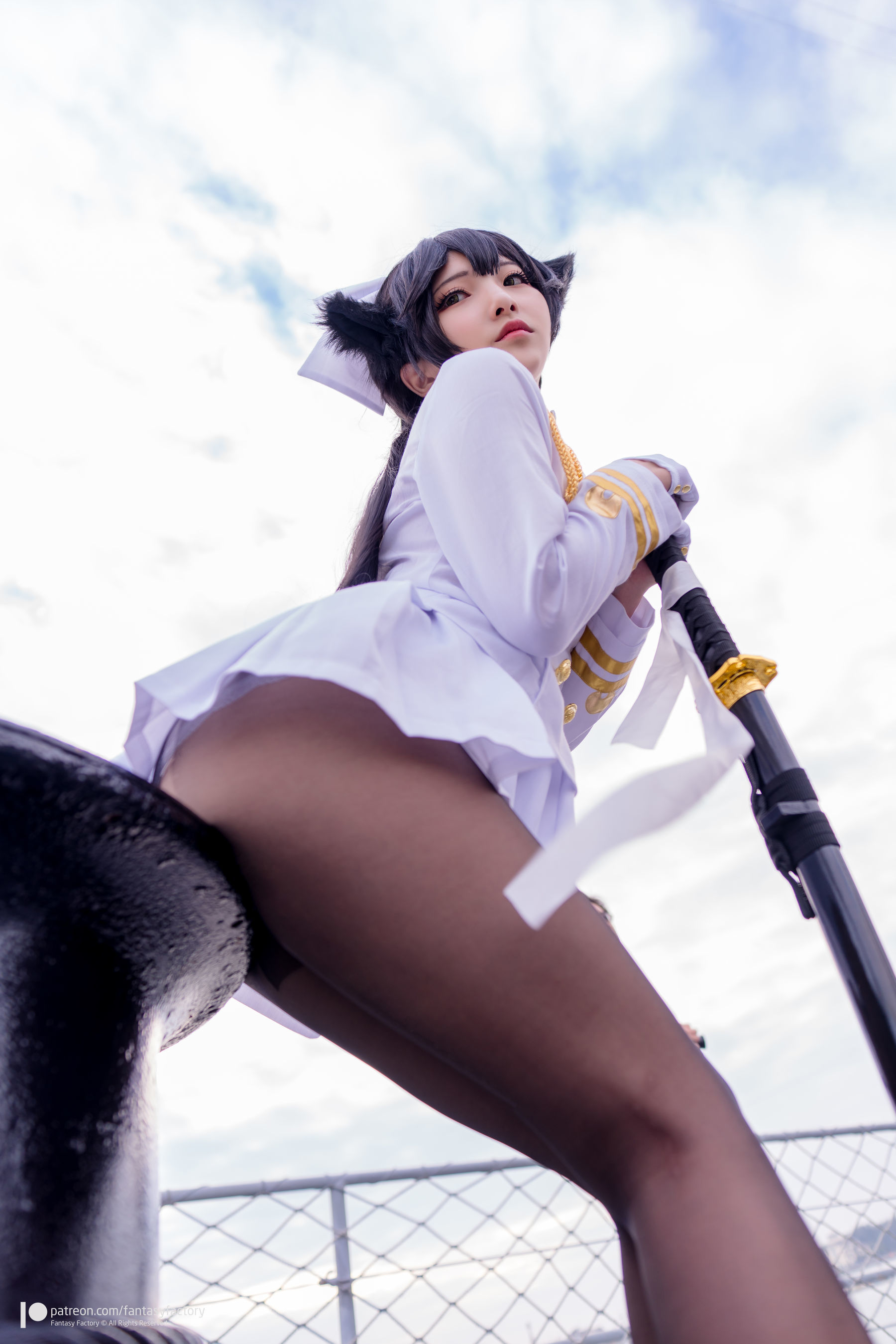 [Fantasy Factory] 小丁Cosplay – 魔女 浴池 黑丝 Cosplay-第4张