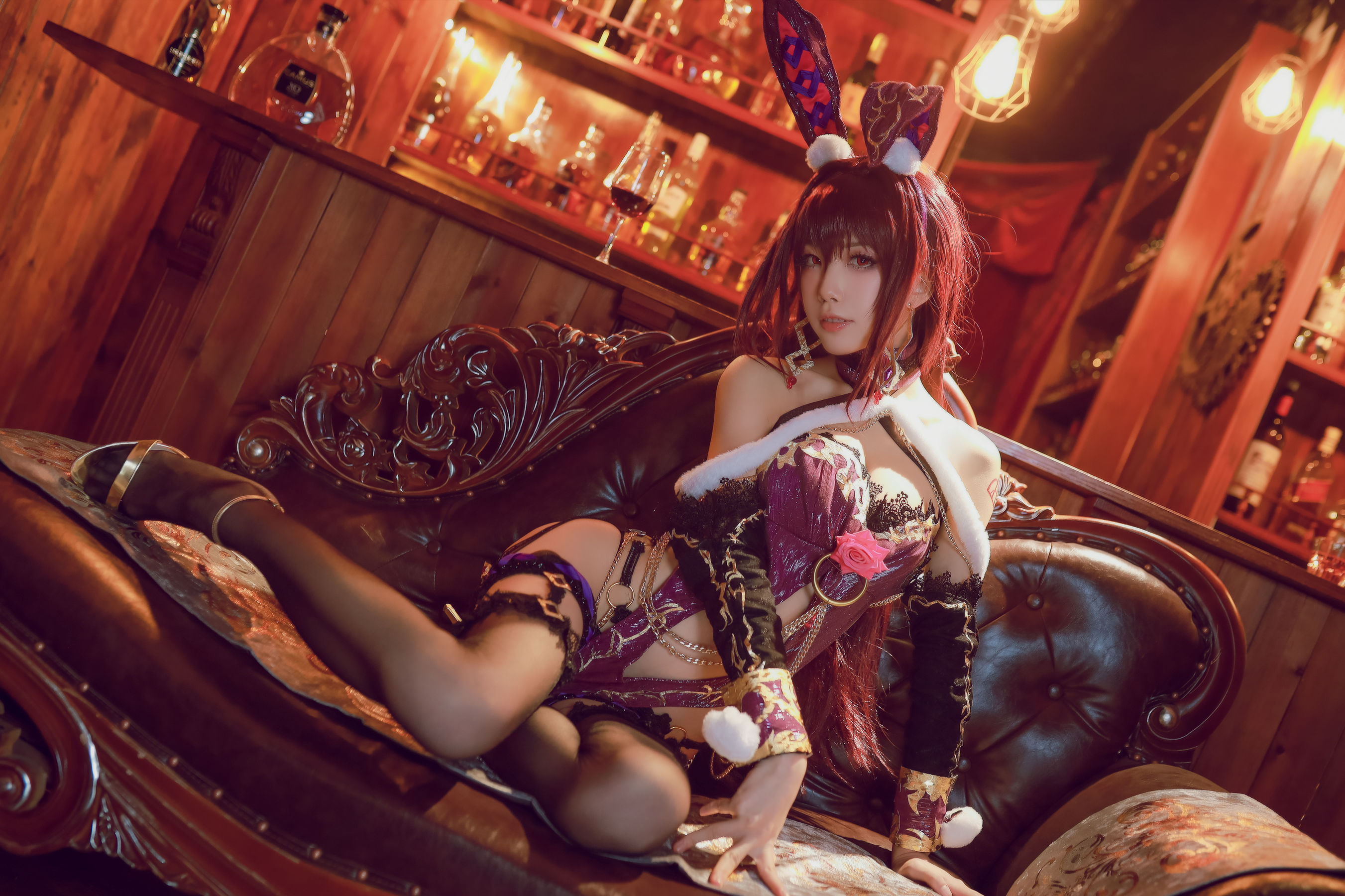 [Cosplay写真] 动漫博主水淼aqua – 斯卡哈 Cosplay-第53张
