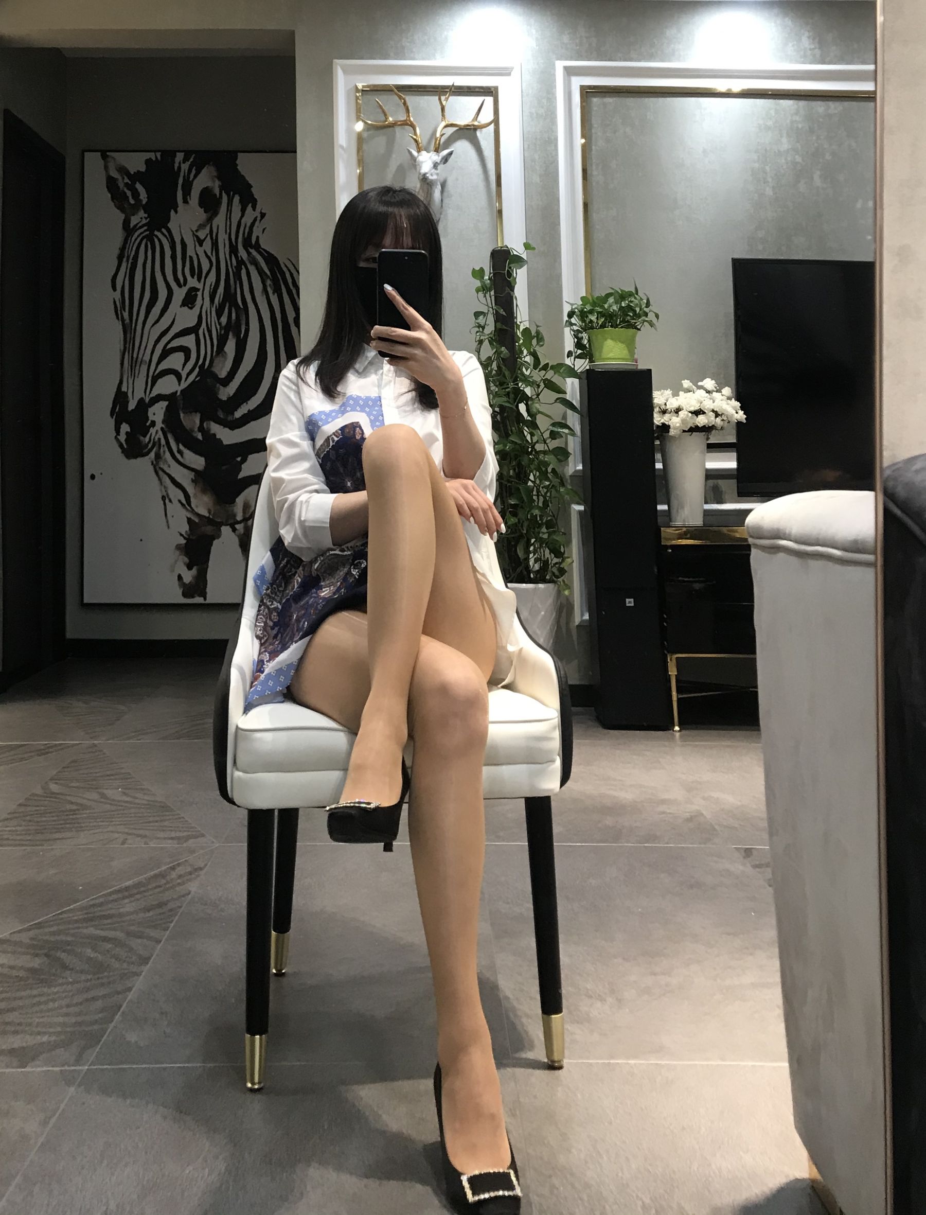丝足博主麋鹿_Monroe 2020.04.29 肉色亮丝 Cosplay-第57张