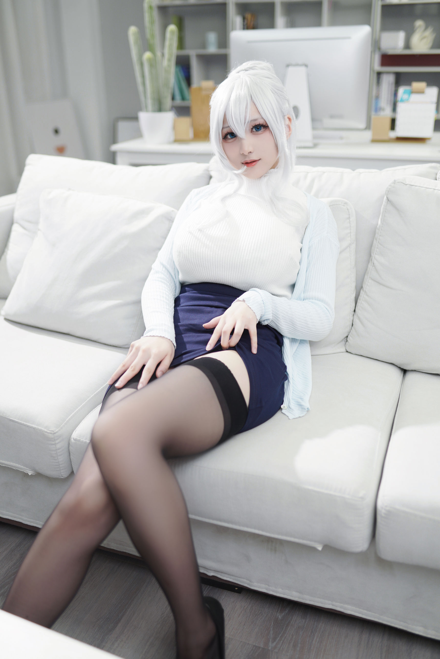 幼愛youmeko – 未亡人雪女 Cosplay-第49张