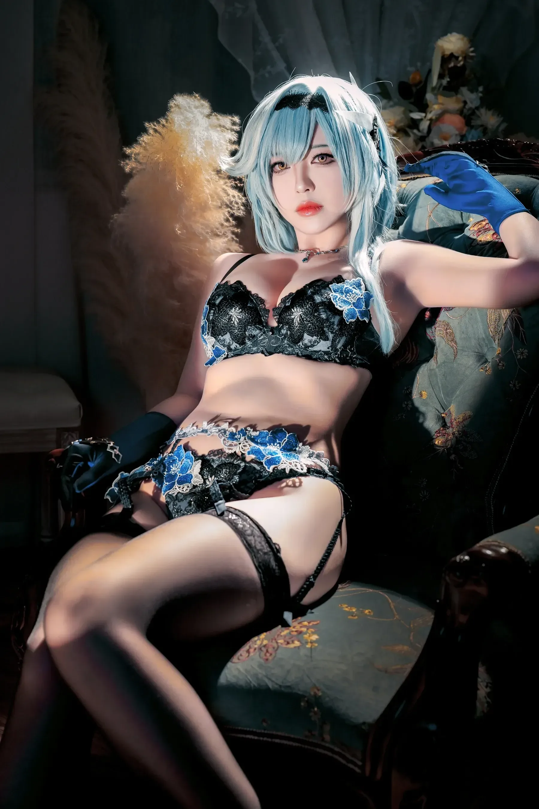 半半子 – 原神优菈 Cosplay-第20张