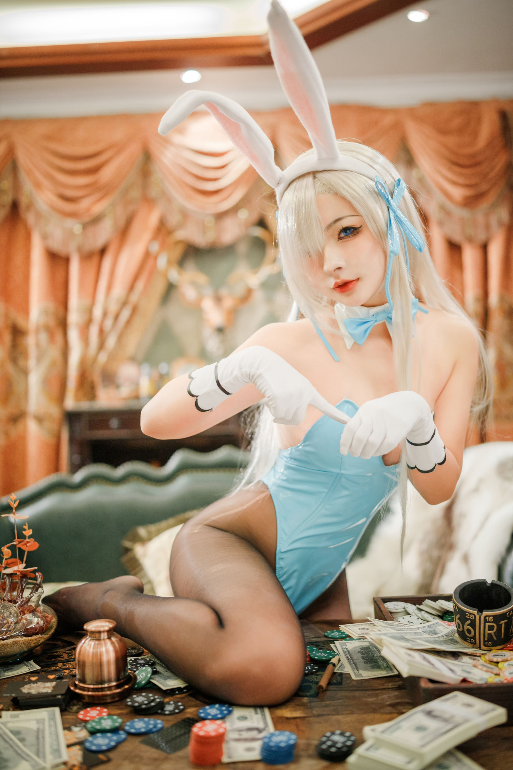 yuuhui玉汇（Kokuhui）– 濑明日奈 兔女郎 Cosplay-第1张