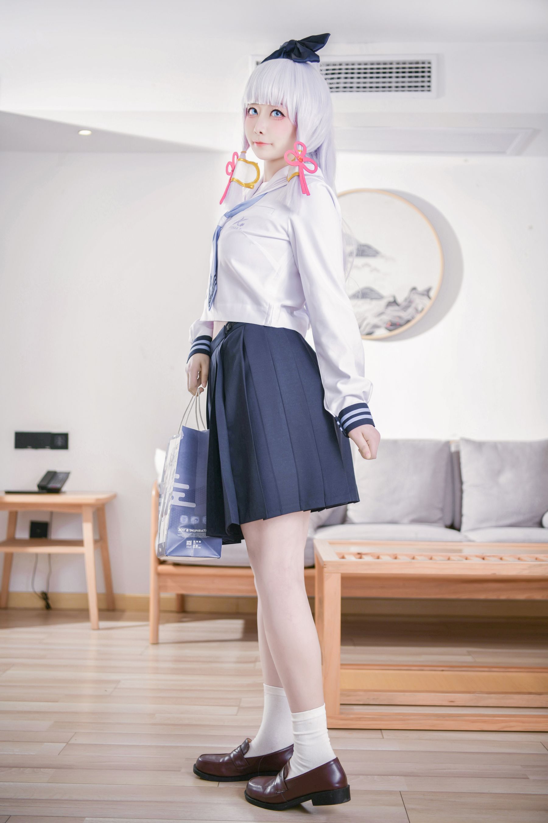 章鱼娘 – 原神 神里綾華 JK Cosplay-第44张